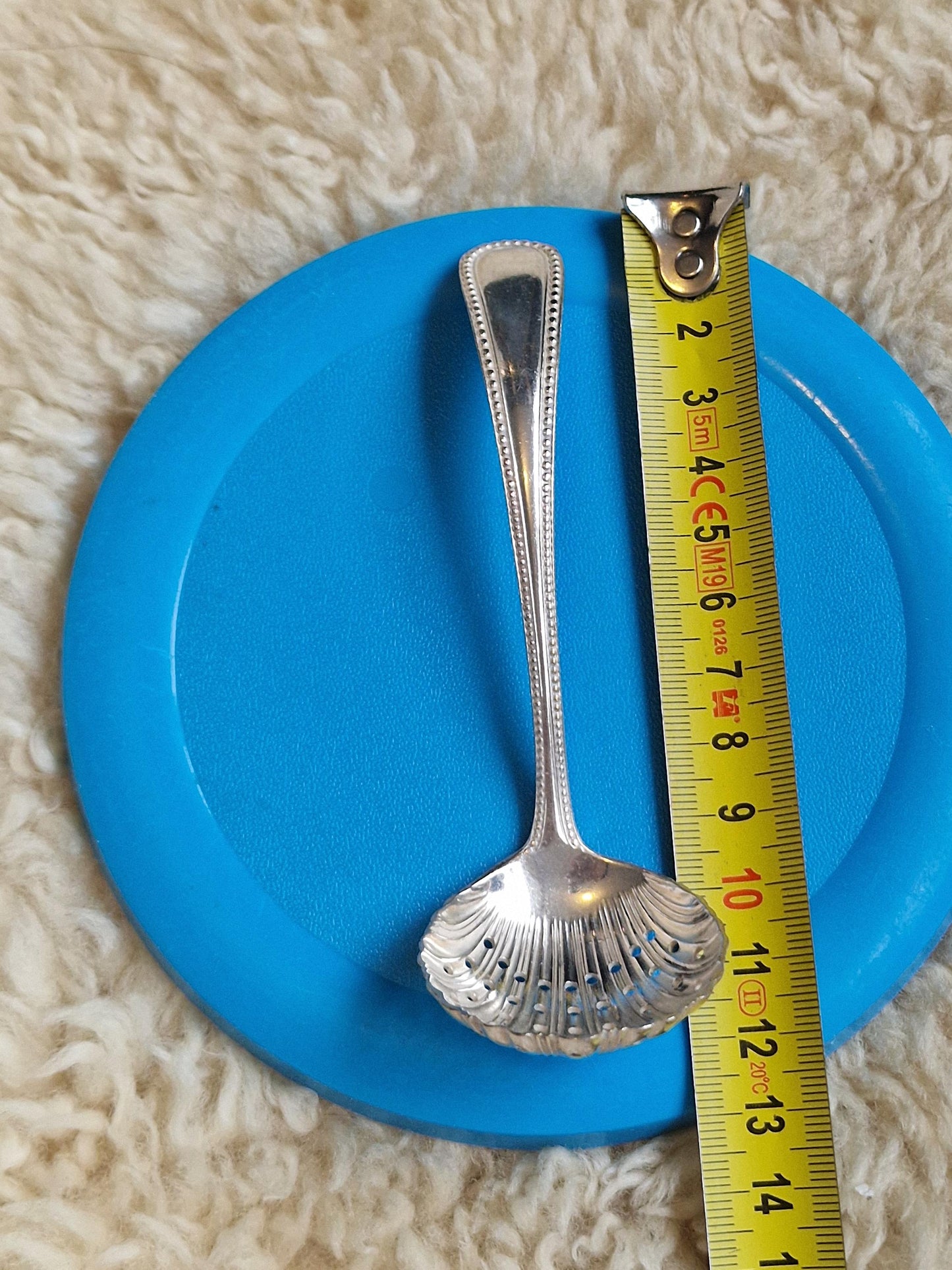 Antique Silver Serving Set, Filigree Spoon, Trident Fork, 9 Piece