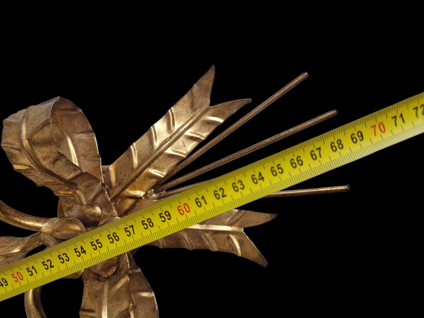 Coco Chanel' Large iconic Gilded ears of corn wall lamp,  by Hans Kögl.