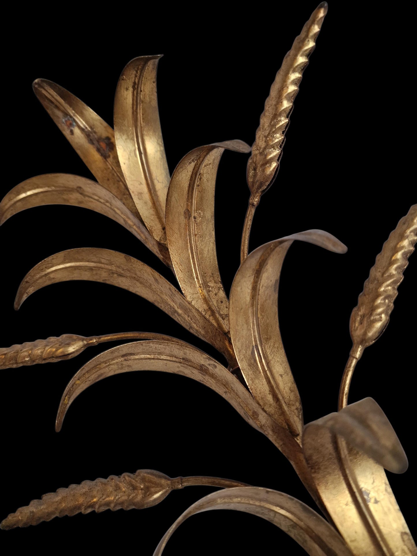 Coco Chanel' Large iconic Gilded ears of corn wall lamp,  by Hans Kögl.