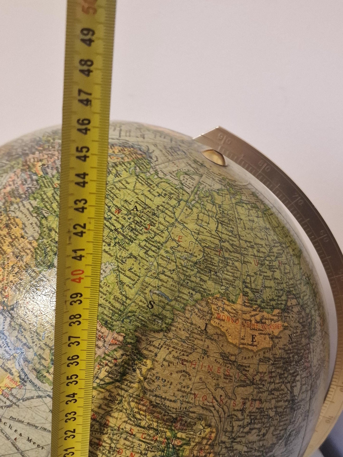 Vintage XL Light Up Glass Globe – JRO verlag Munchen, Germany