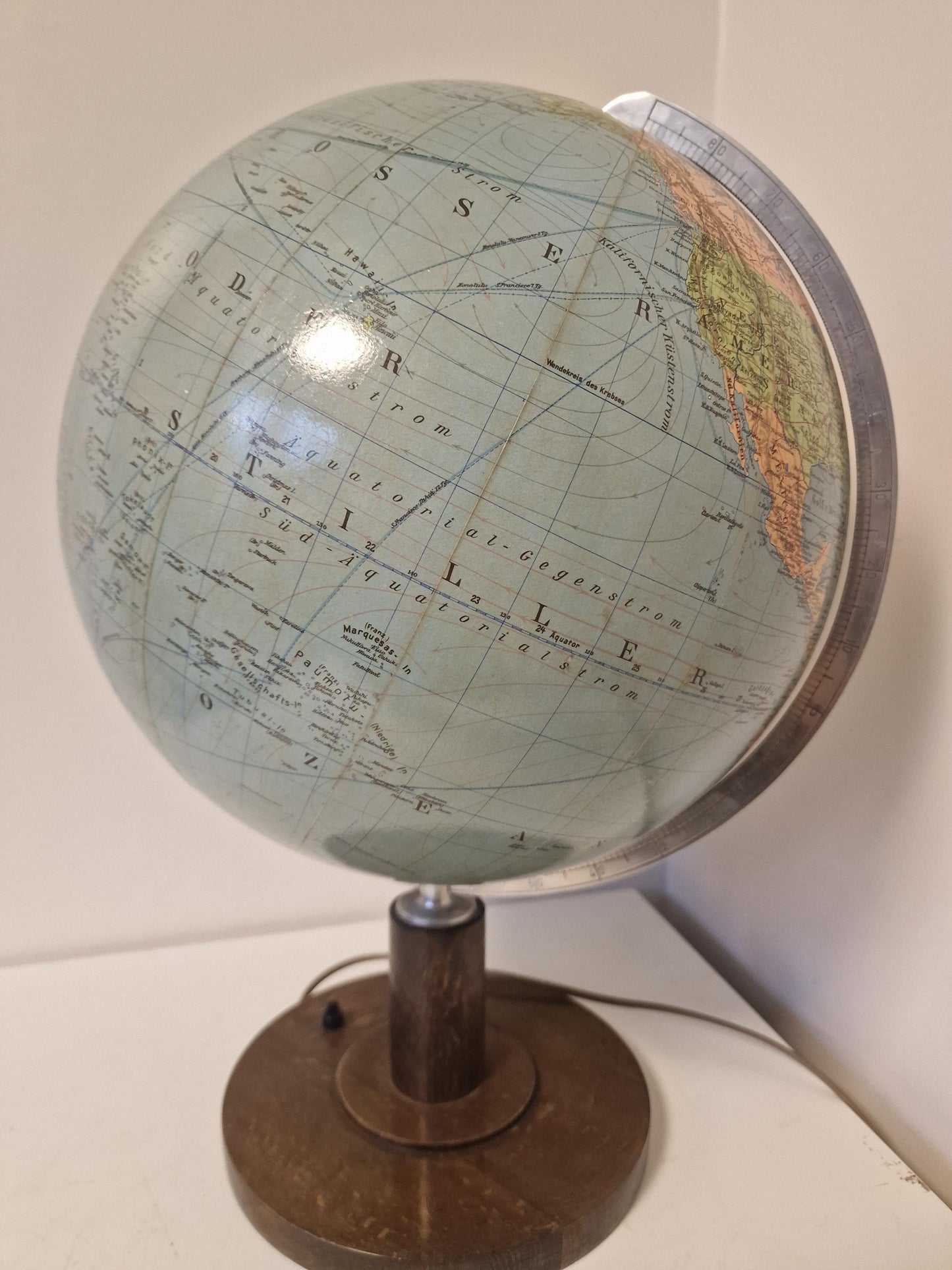 Paul Oestergaard KG - Glazen aardbol Columbus DUO Zeldzaam! Globe wereldbol earth globus