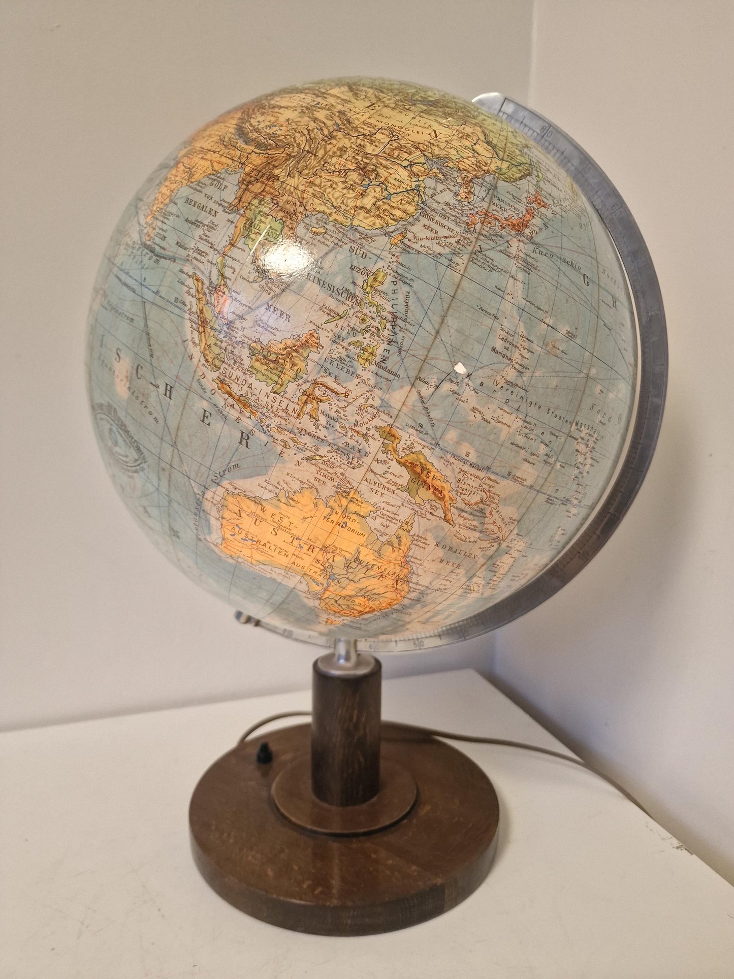 Paul Oestergaard KG - Glazen aardbol Columbus DUO Zeldzaam! Globe wereldbol earth globus