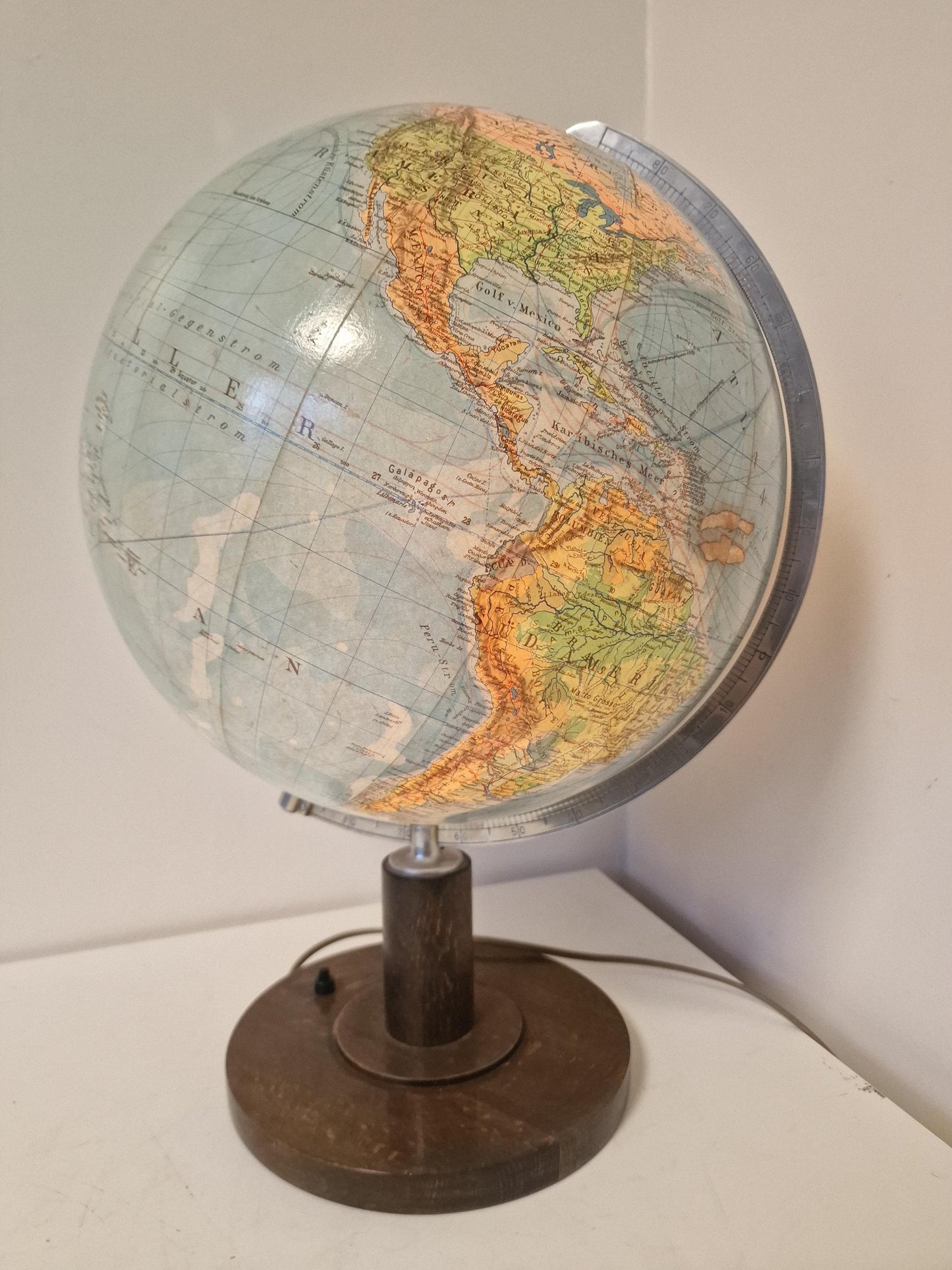 Paul Oestergaard KG - Glazen aardbol Columbus DUO Zeldzaam! Globe wereldbol earth globus