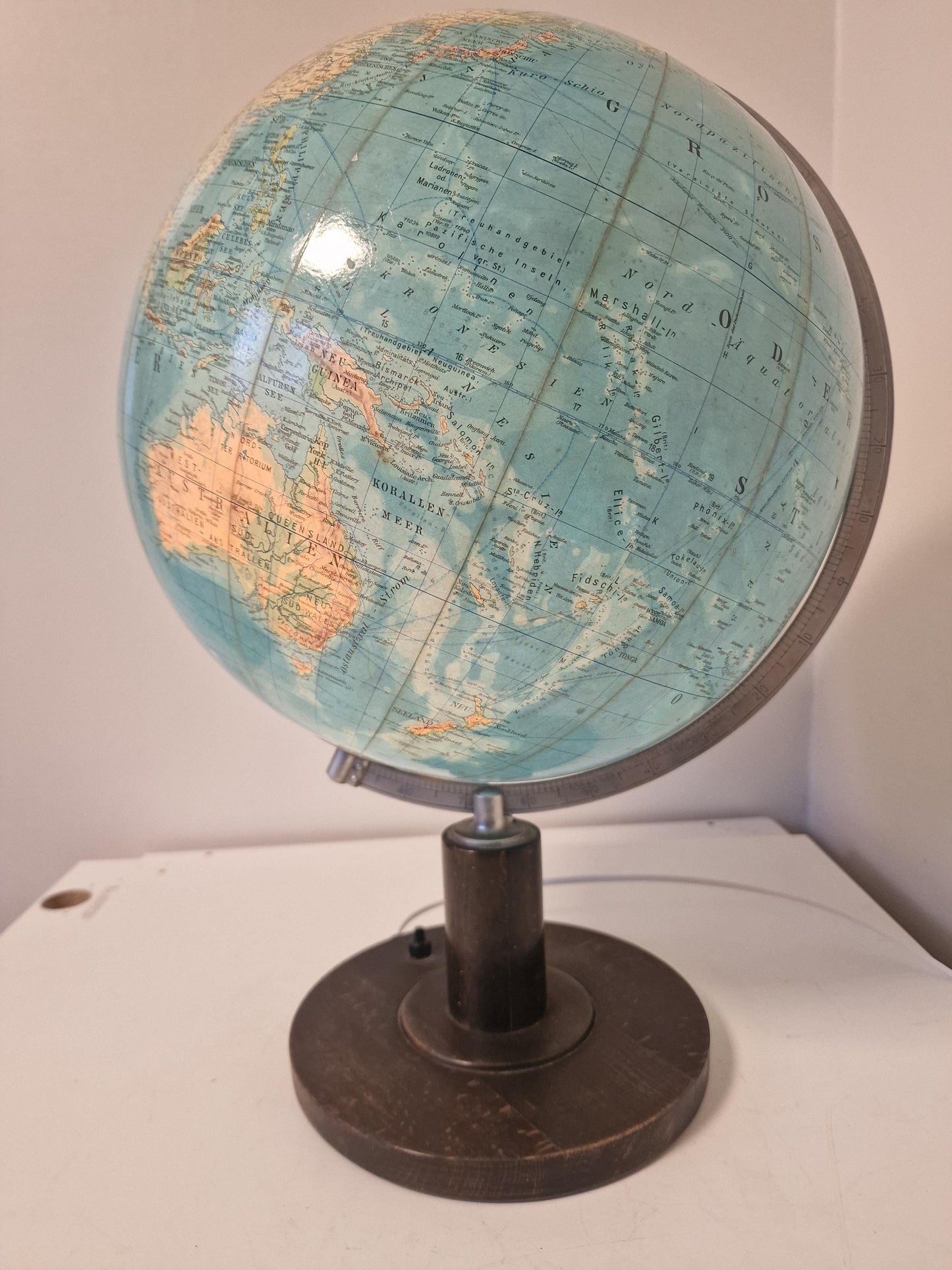 Paul Oestergaard KG - Glazen aardbol Columbus DUO Zeldzaam! Globe wereldbol earth globus