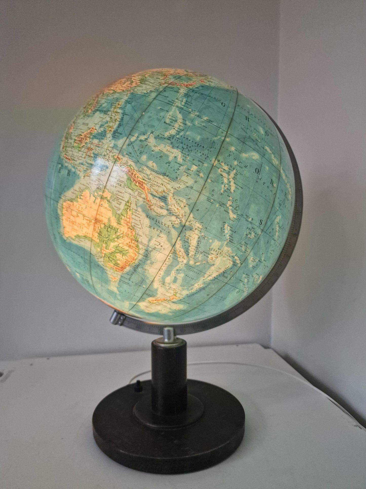 Paul Oestergaard KG - Glazen aardbol Columbus DUO Zeldzaam! Globe wereldbol earth globus
