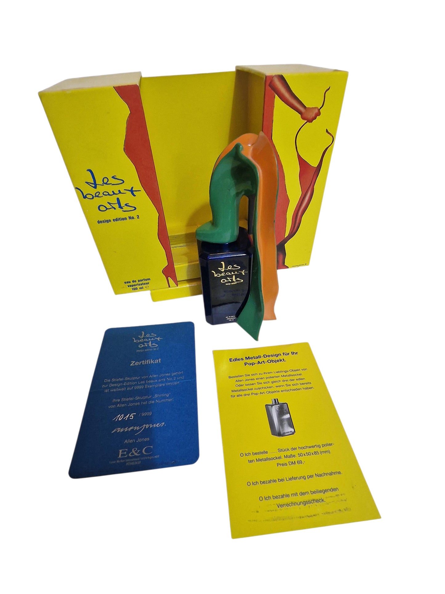 Allen Jones Les Beaux Arts Perfume Bottle - Signed Limited Edition Bronze Sculpture