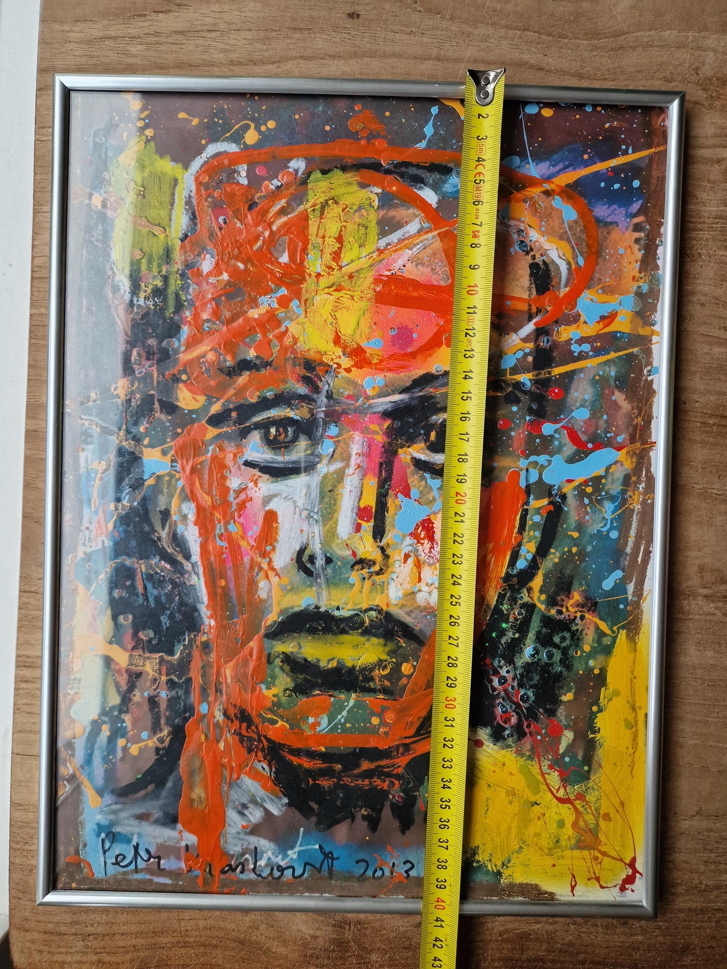 Peter Klashorst (1957-2024), the Netherlands, woman, mixed media acryl handpainted dutch artist