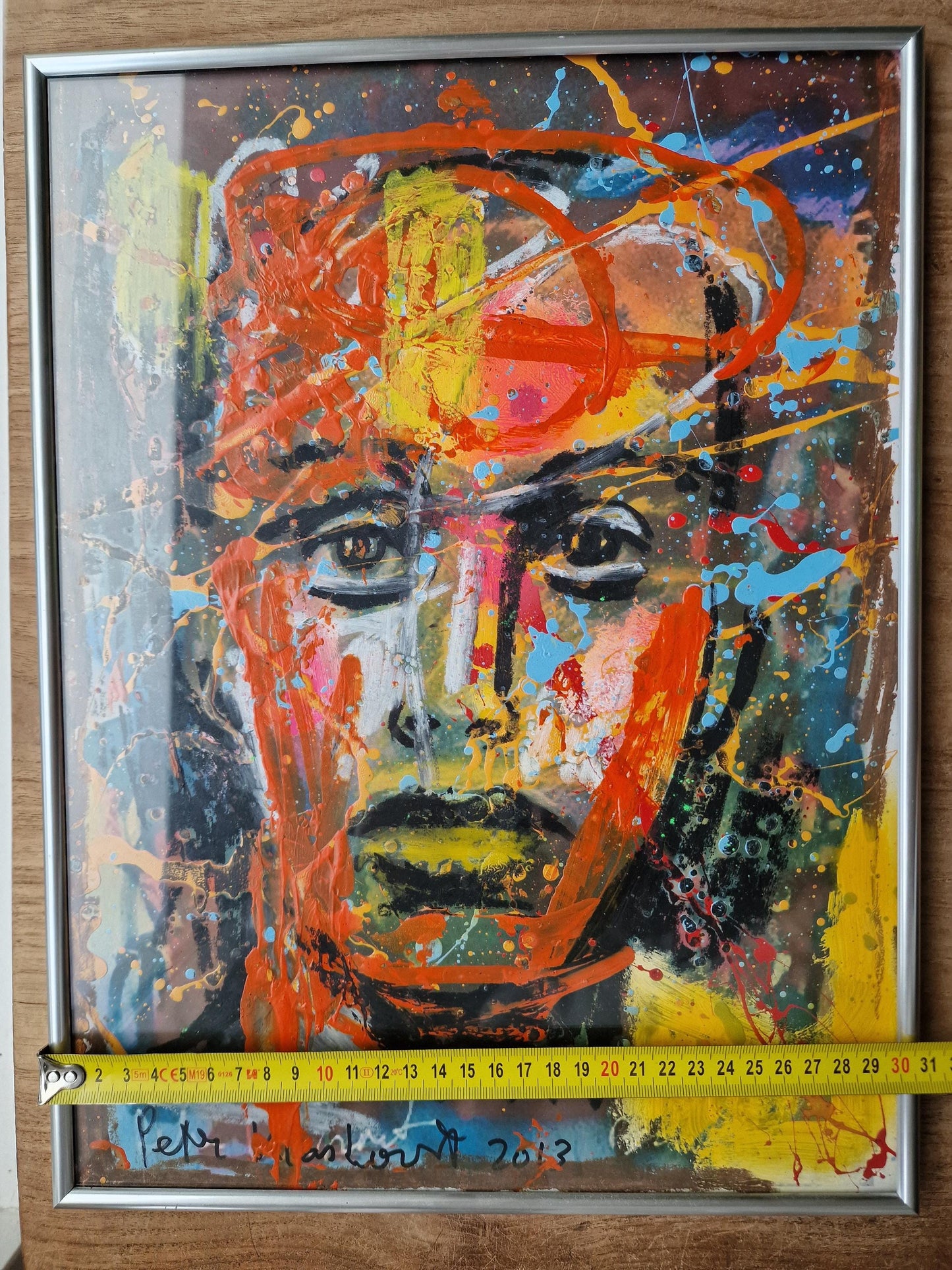 Peter Klashorst (1957-2024), the Netherlands, woman, mixed media acryl handpainted dutch artist