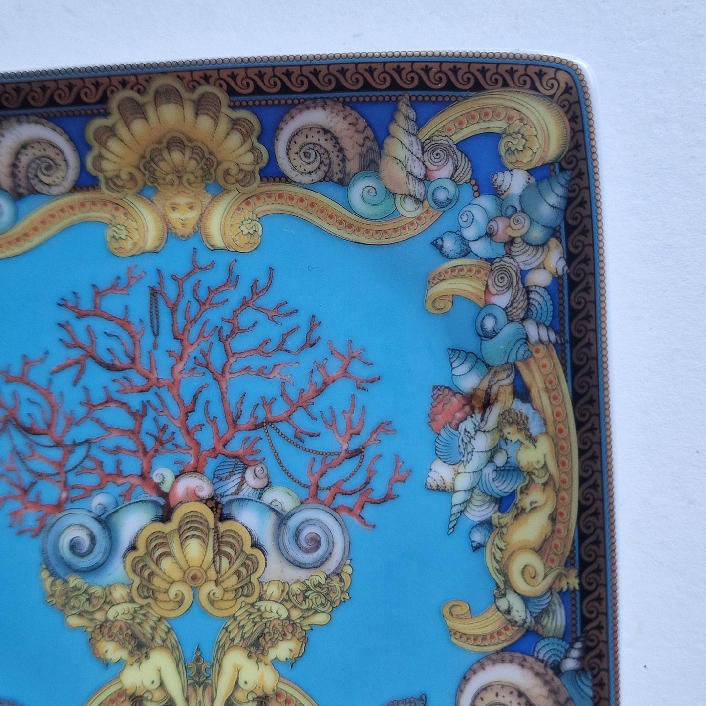 Versace x Rosenthal, Original Rosenthal for Versace porcelain tray from the iconic “Les Trésors de la Mer” collection