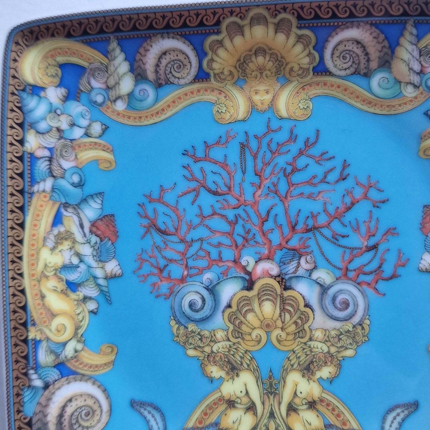 Versace x Rosenthal, Original Rosenthal for Versace porcelain tray from the iconic “Les Trésors de la Mer” collection