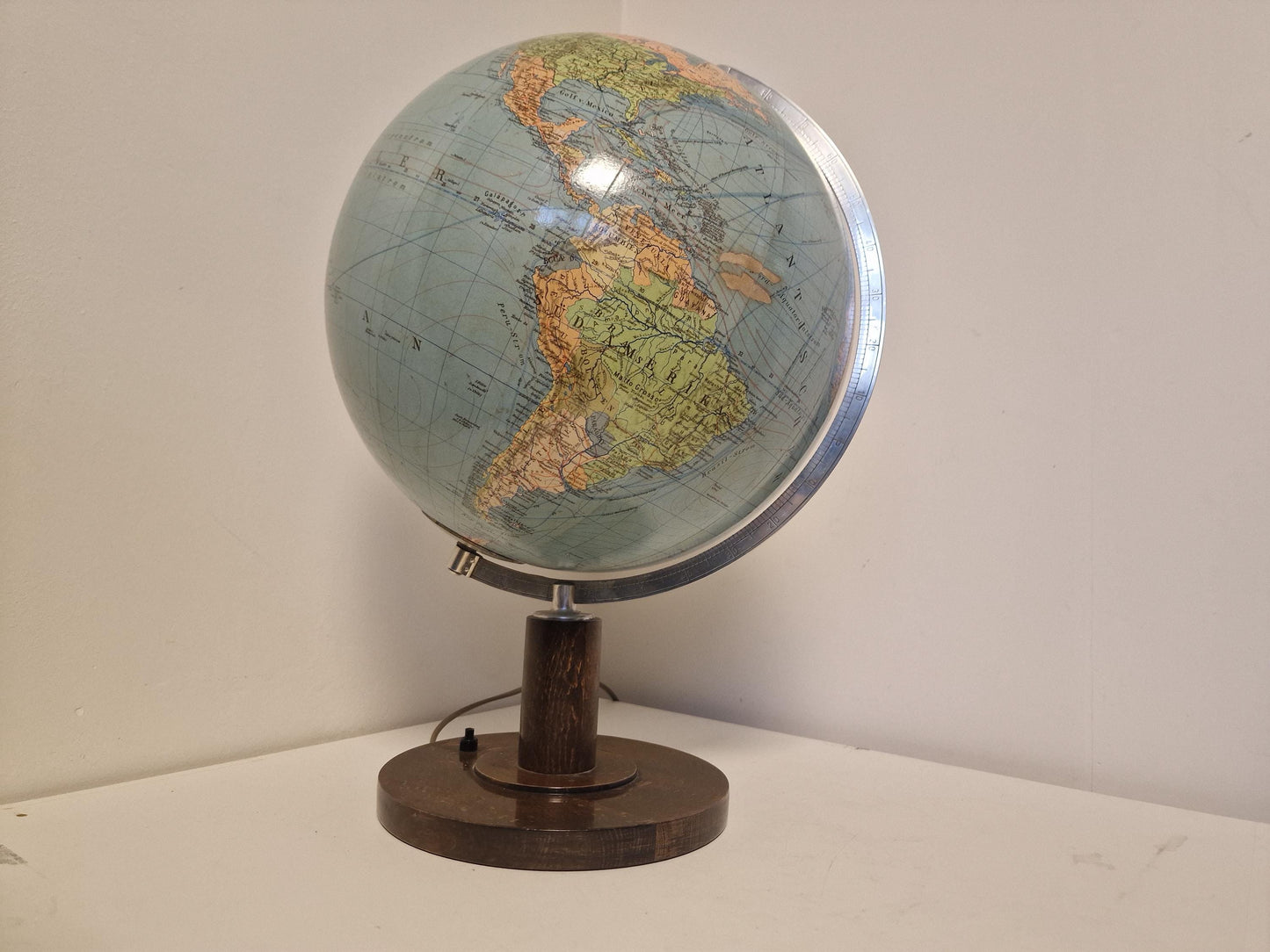 Paul Oestergaard KG - Glazen aardbol Columbus DUO Zeldzaam! Globe wereldbol earth globus