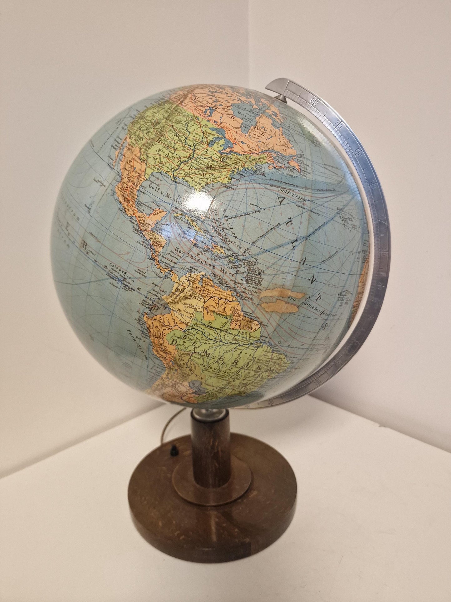 Paul Oestergaard KG - Glazen aardbol Columbus DUO Zeldzaam! Globe wereldbol earth globus