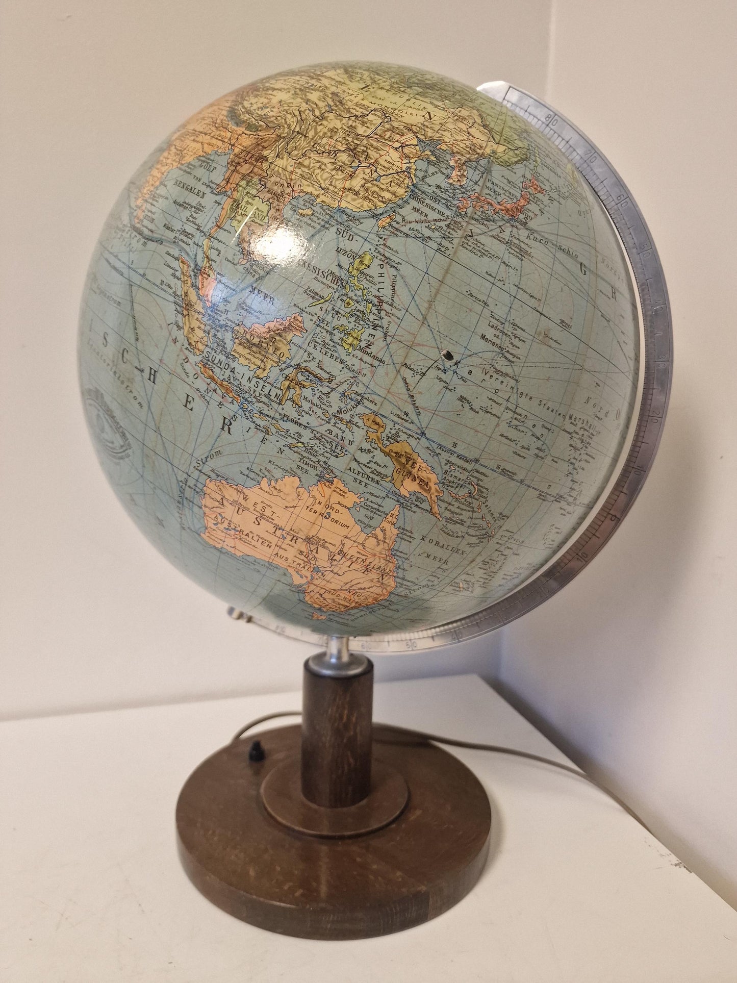 Paul Oestergaard KG - Glazen aardbol Columbus DUO Zeldzaam! Globe wereldbol earth globus