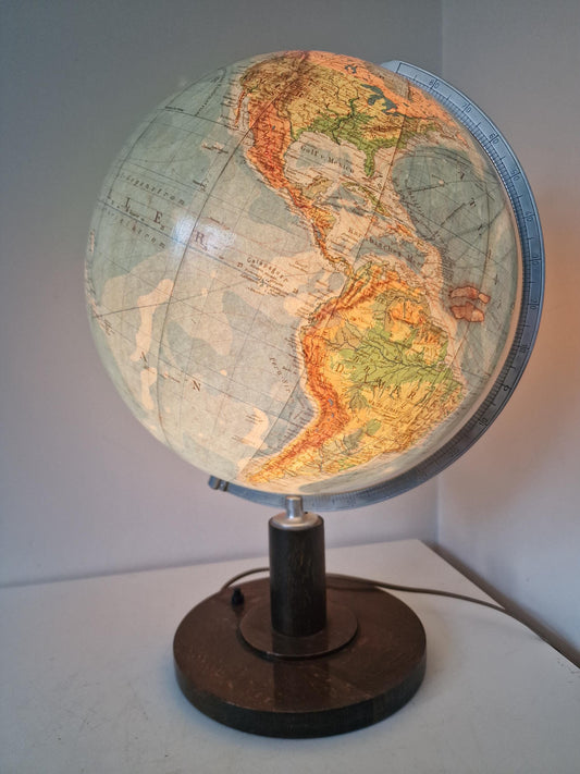 Paul Oestergaard KG - Glazen aardbol Columbus DUO Zeldzaam! Globe wereldbol earth globus