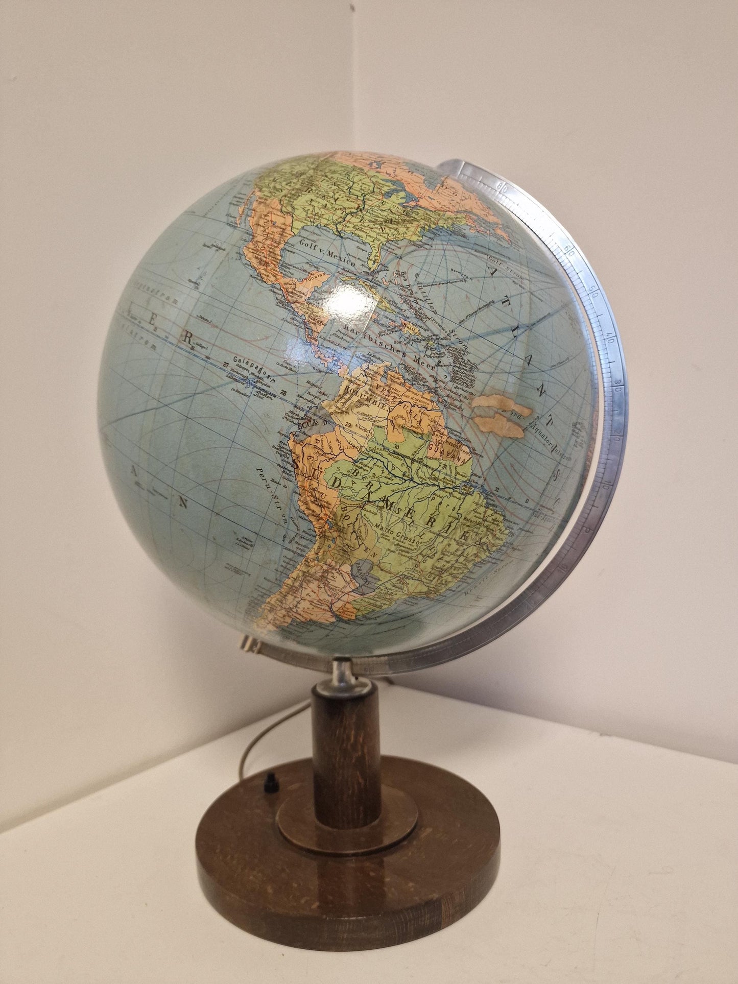 Paul Oestergaard KG - Glazen aardbol Columbus DUO Zeldzaam! Globe wereldbol earth globus