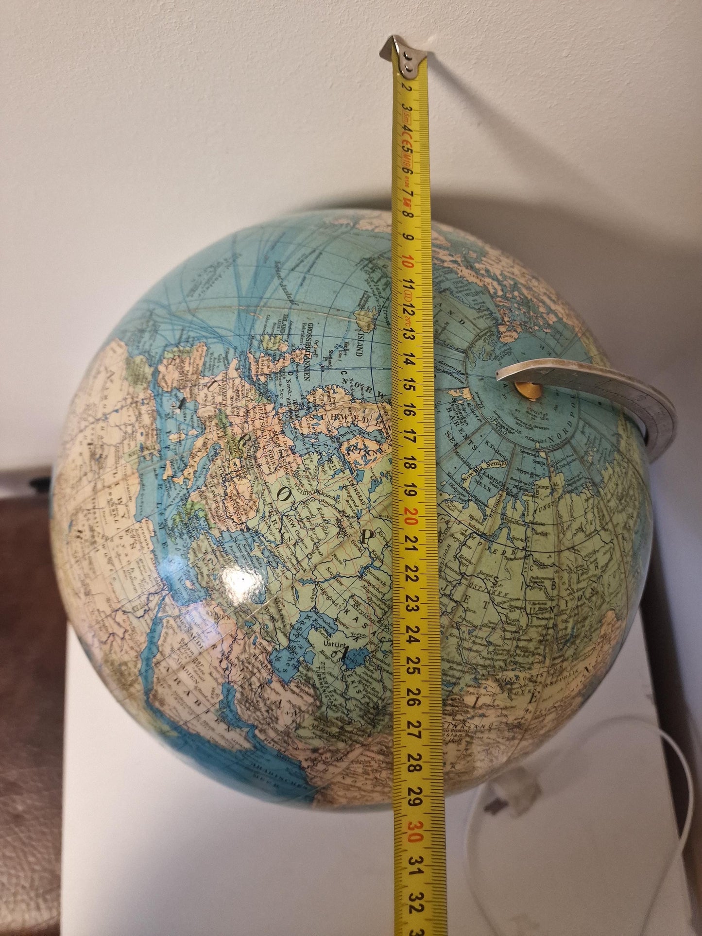 Paul Oestergaard KG - Glazen aardbol Columbus DUO Zeldzaam! Globe wereldbol earth globus