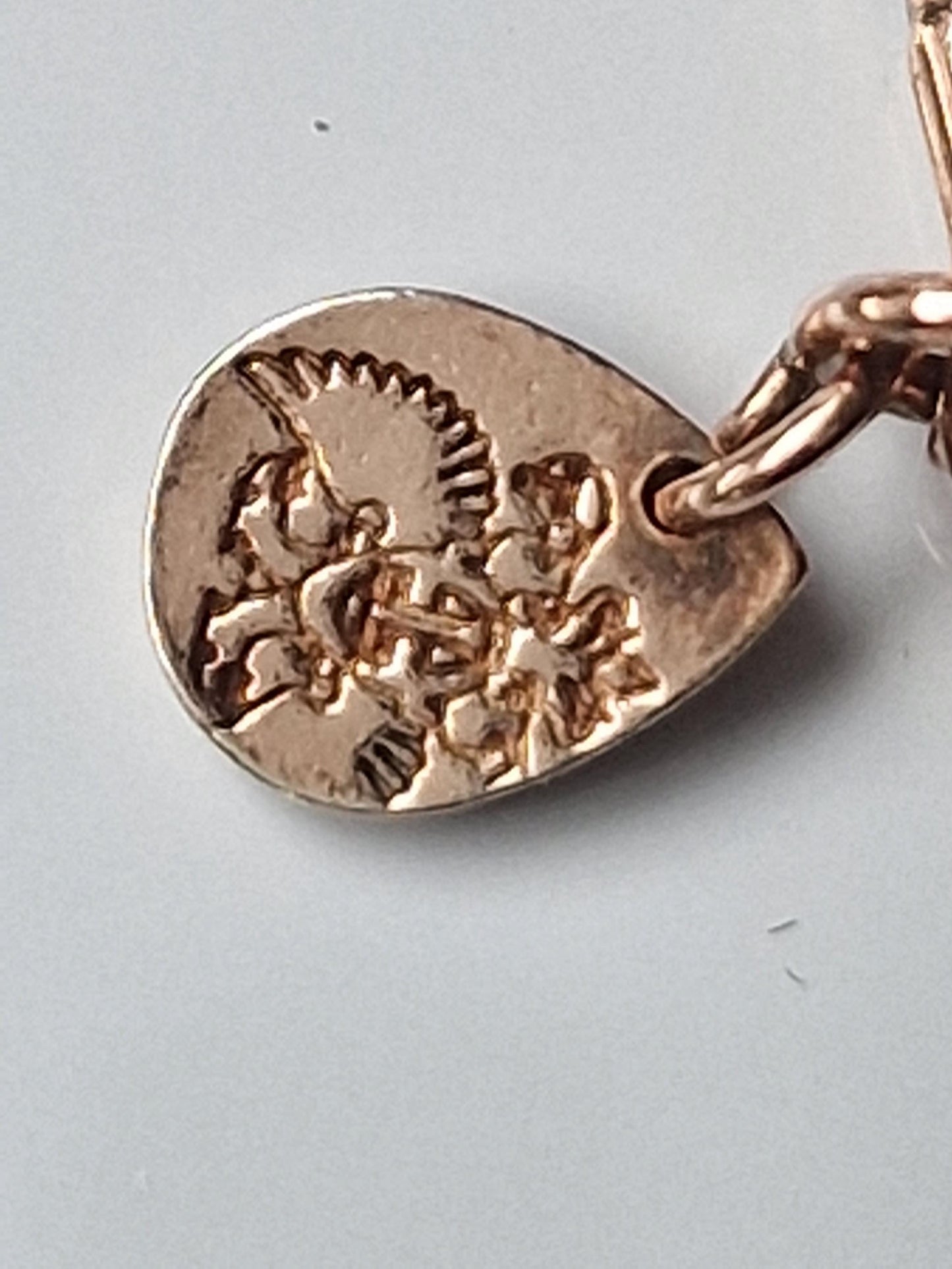 Fabergé Tsars Collection champagne rose goldgilt  Sterling Silver Bracelet with egg charm , faberge tatiana tsars collection