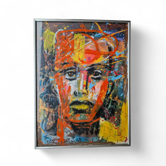 Peter Klashorst (1957-2024), the Netherlands, woman, mixed media acryl handpainted dutch artist