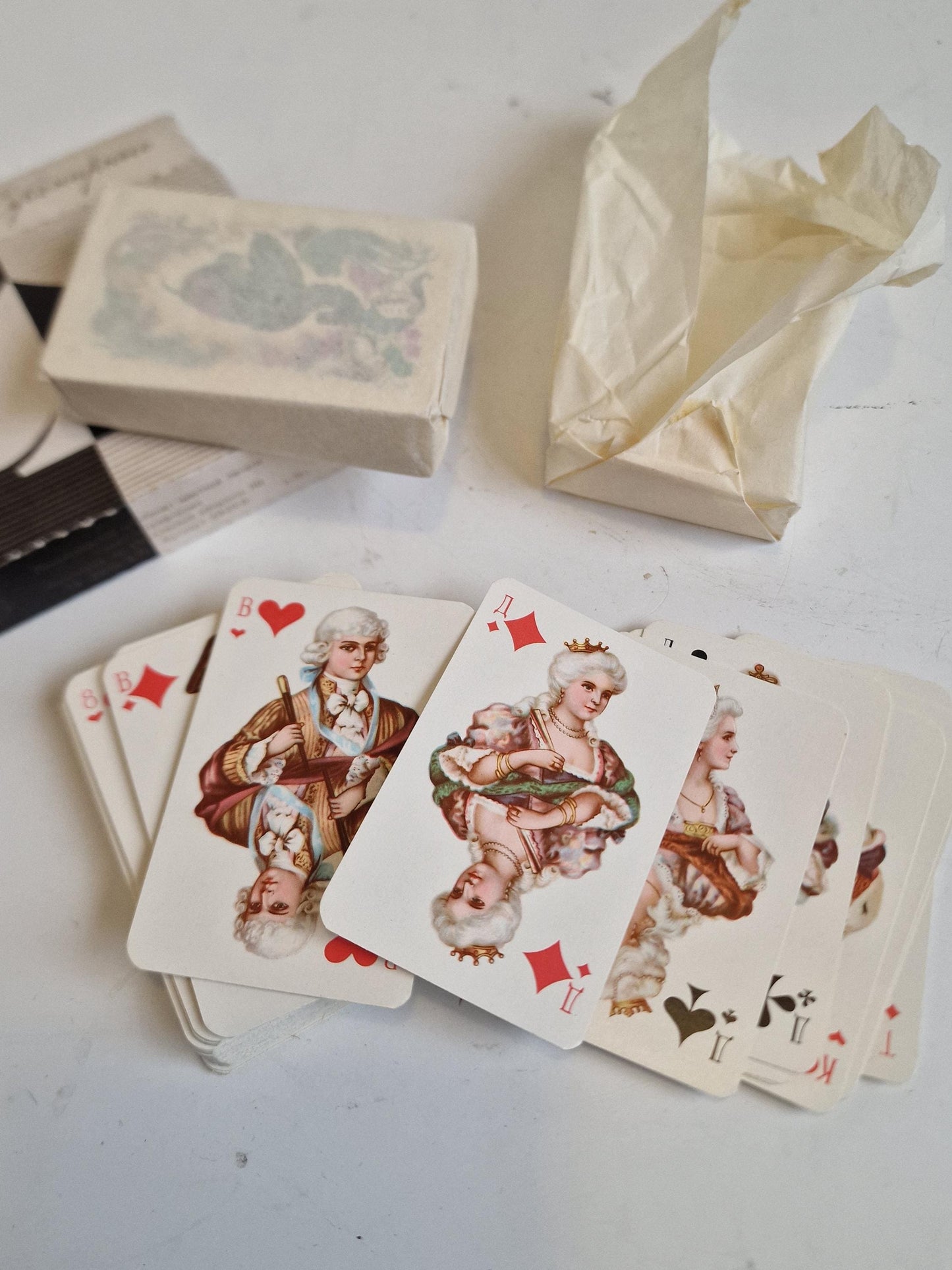 Vintage Russian Playing Cards, Unused Collectible Deck