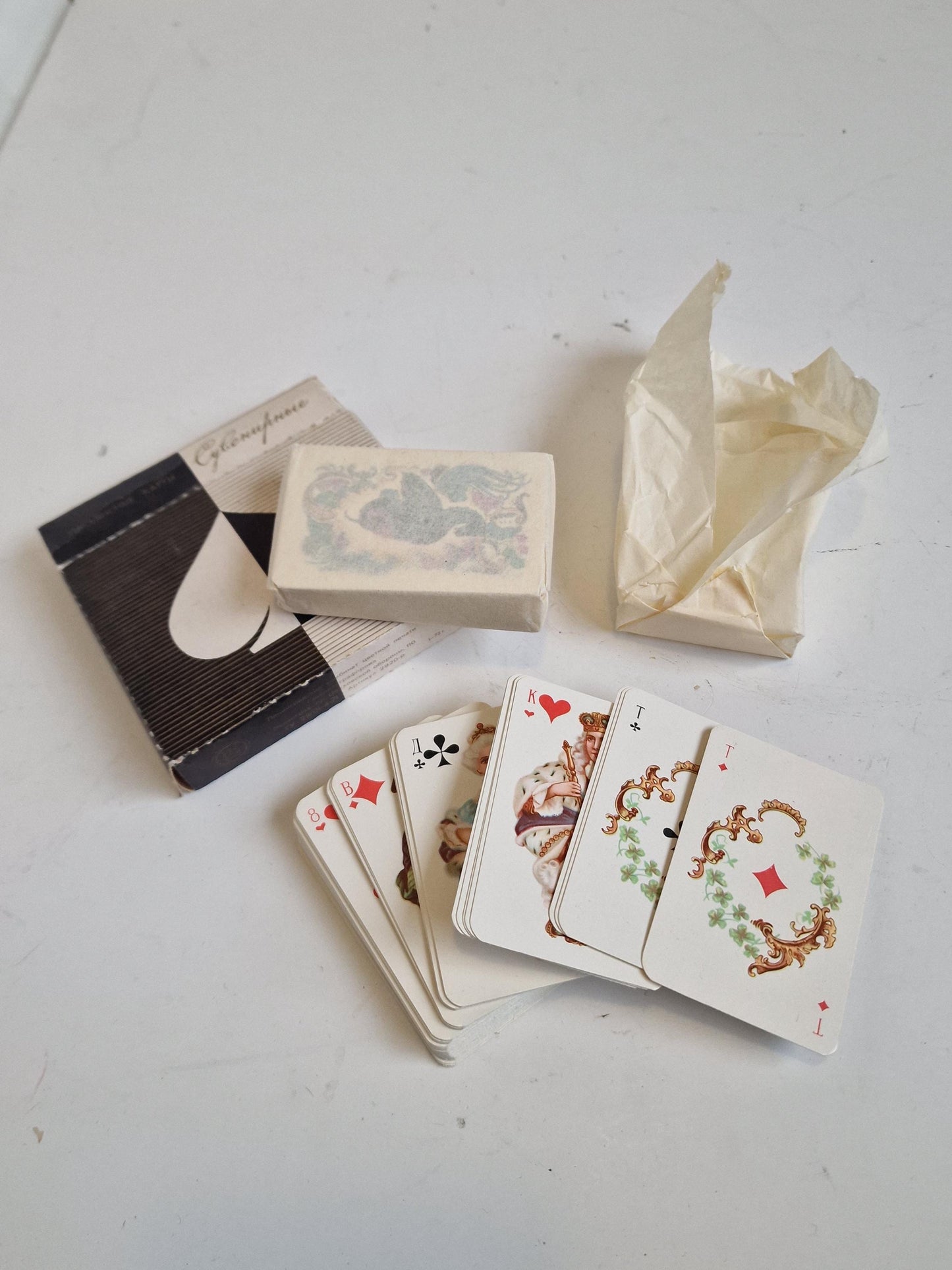 Vintage Russian Playing Cards, Unused Collectible Deck