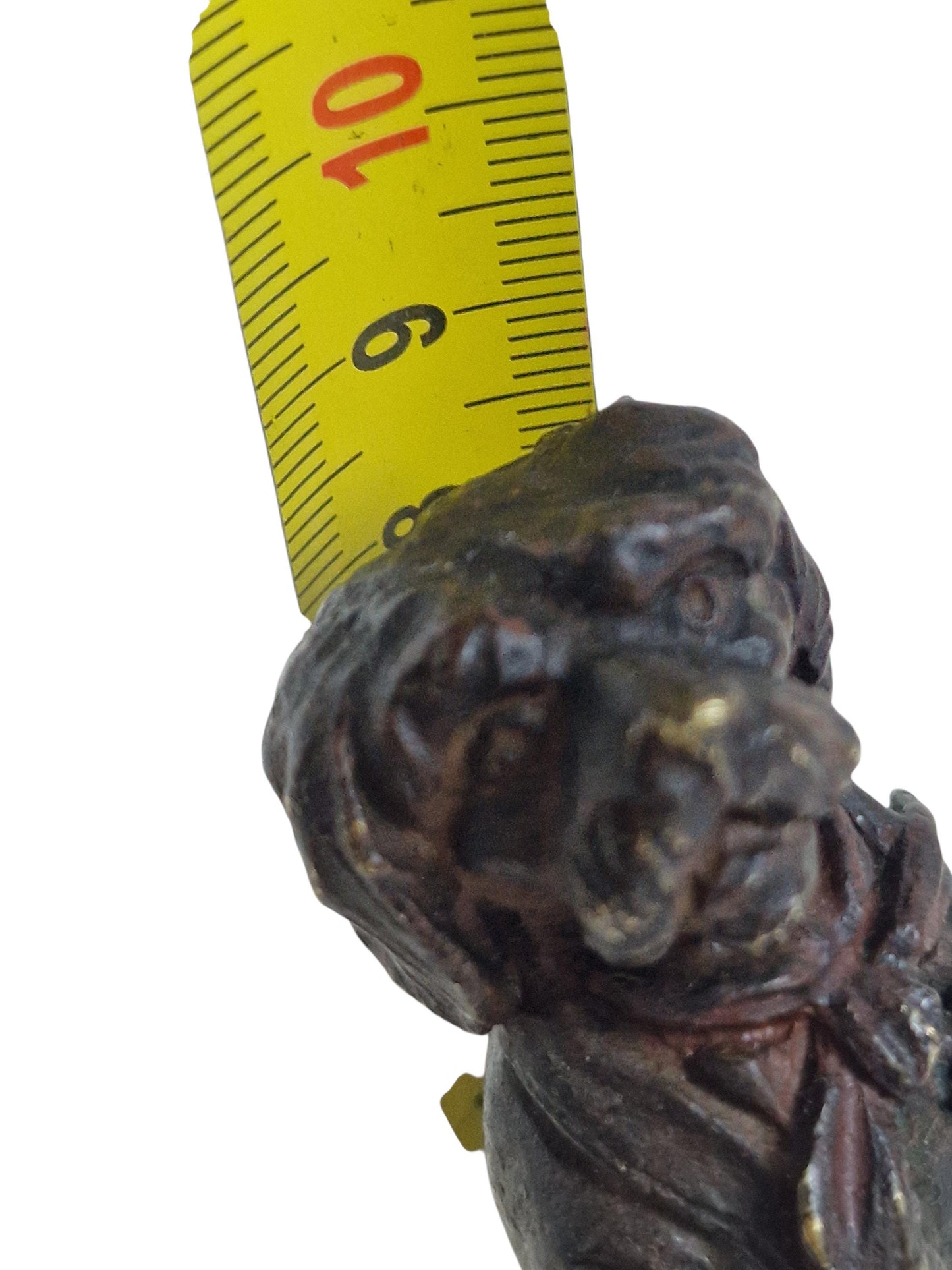 Vienna Bronze gentleman dog  Figurine, antique wiener brons on marble foot ca 1900
