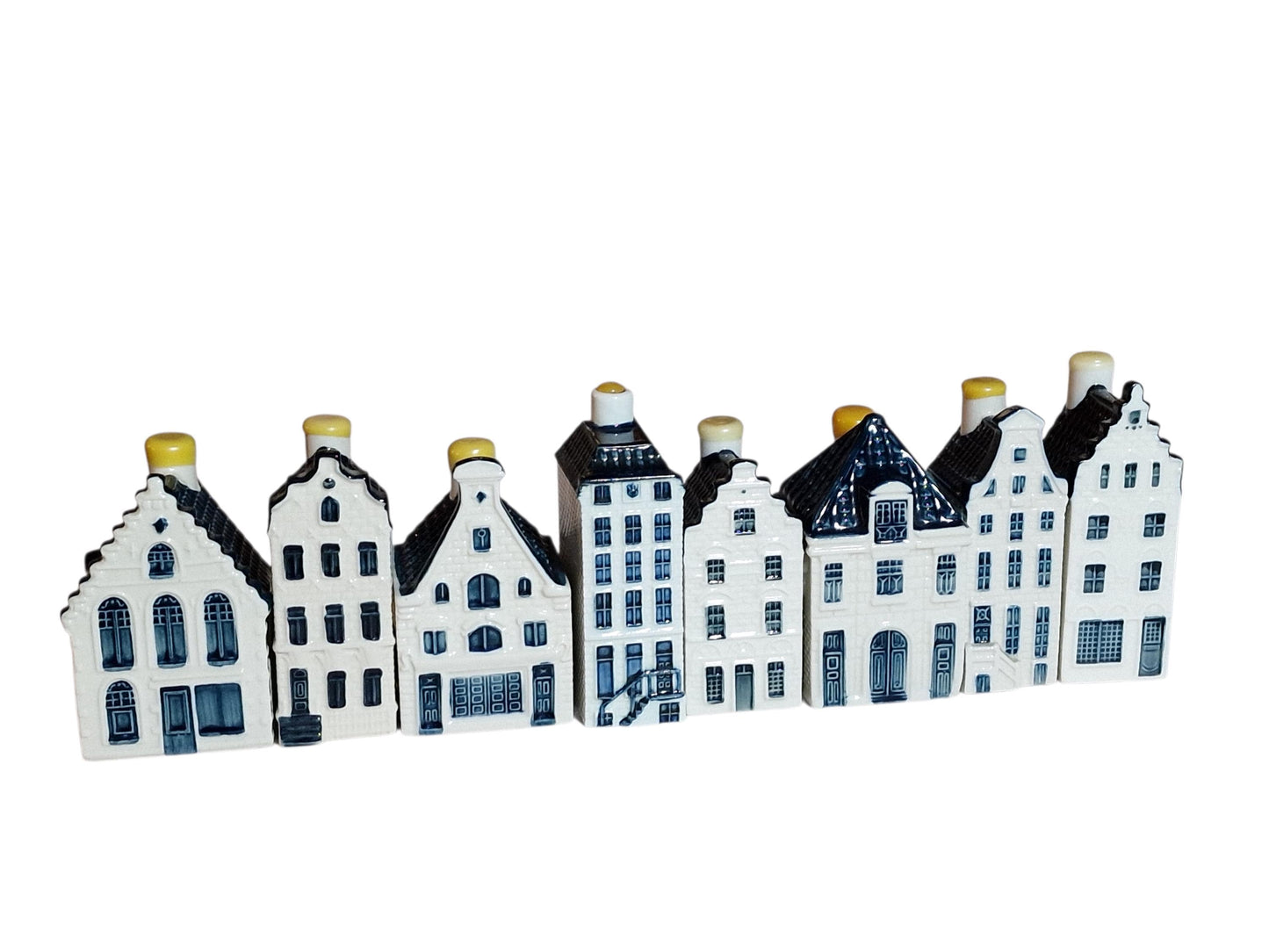KLM Amsterdam Canal Houses, Hand Painted Porcelain Collectible Dutch grachtenpandjes