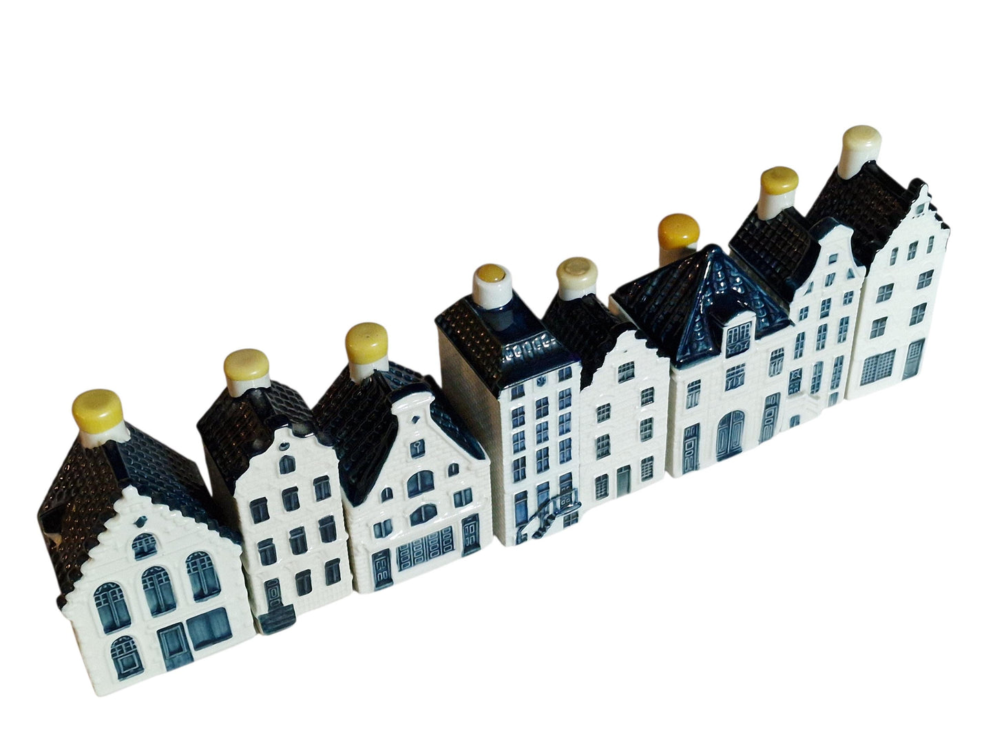 KLM Amsterdam Canal Houses, Hand Painted Porcelain Collectible Dutch grachtenpandjes