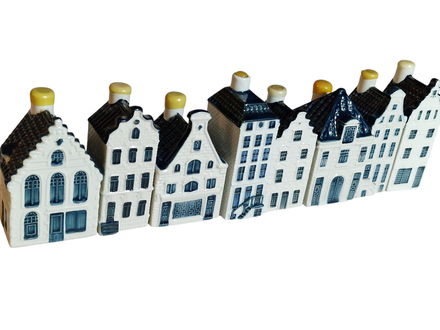 KLM Amsterdam Canal Houses, Hand Painted Porcelain Collectible Dutch grachtenpandjes