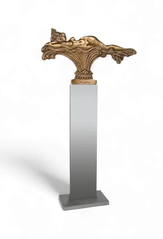 ERNST Fuchs - laying temptation, limited edition 1000 ww , sculpture vienba school of realism