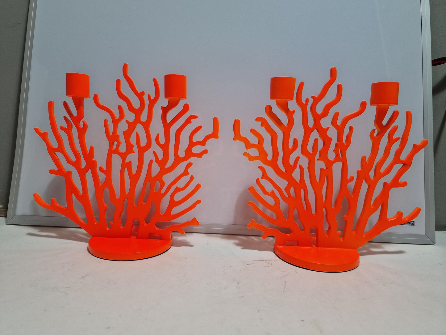 Driade Kosmo Coral Candlestick Set, Vittorio Locatelli Design, Unused in Box