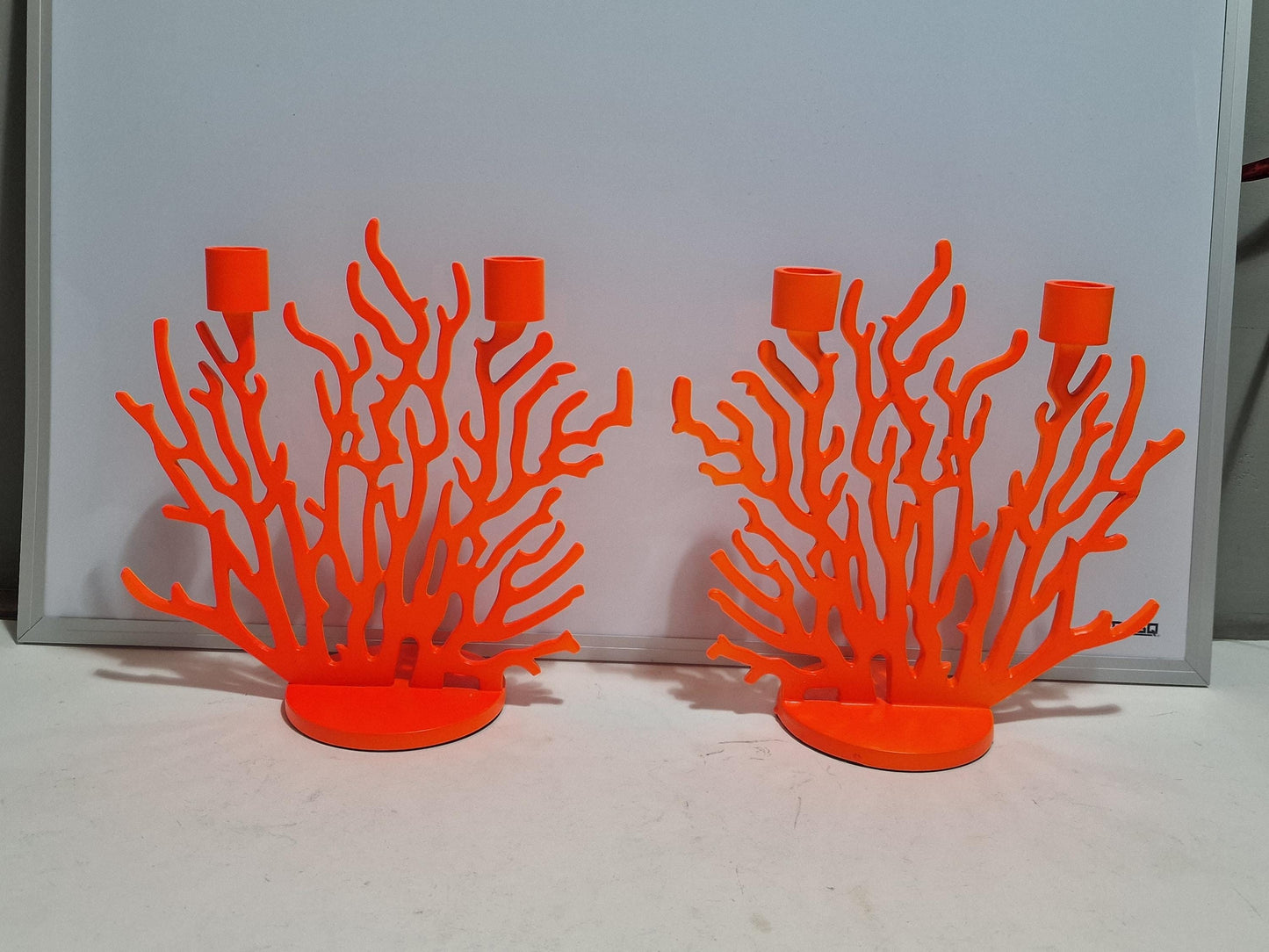Driade Kosmo Coral Candlestick Set, Vittorio Locatelli Design, Unused in Box