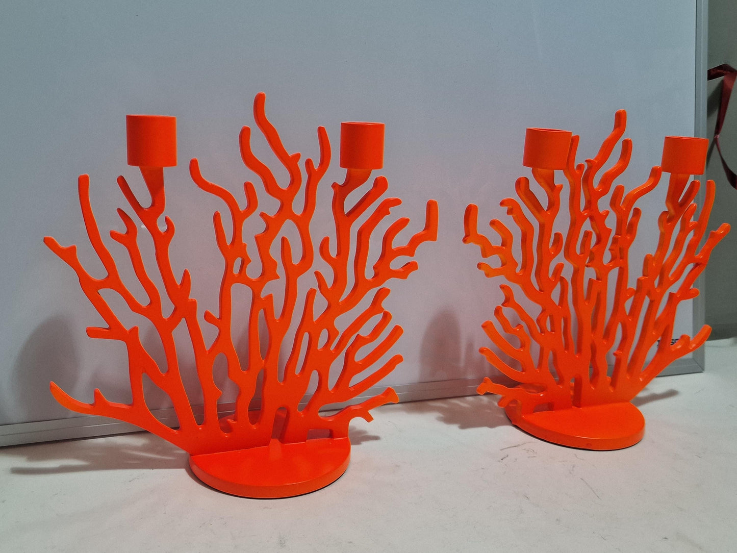 Driade Kosmo Coral Candlestick Set, Vittorio Locatelli Design, Unused in Box