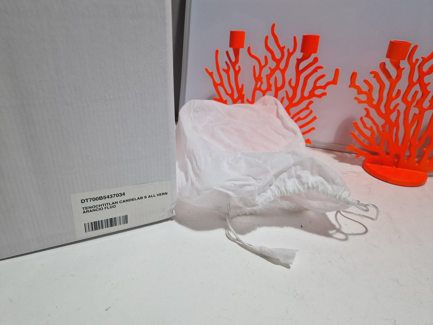 Driade Kosmo Coral Candlestick Set, Vittorio Locatelli Design, Unused in Box