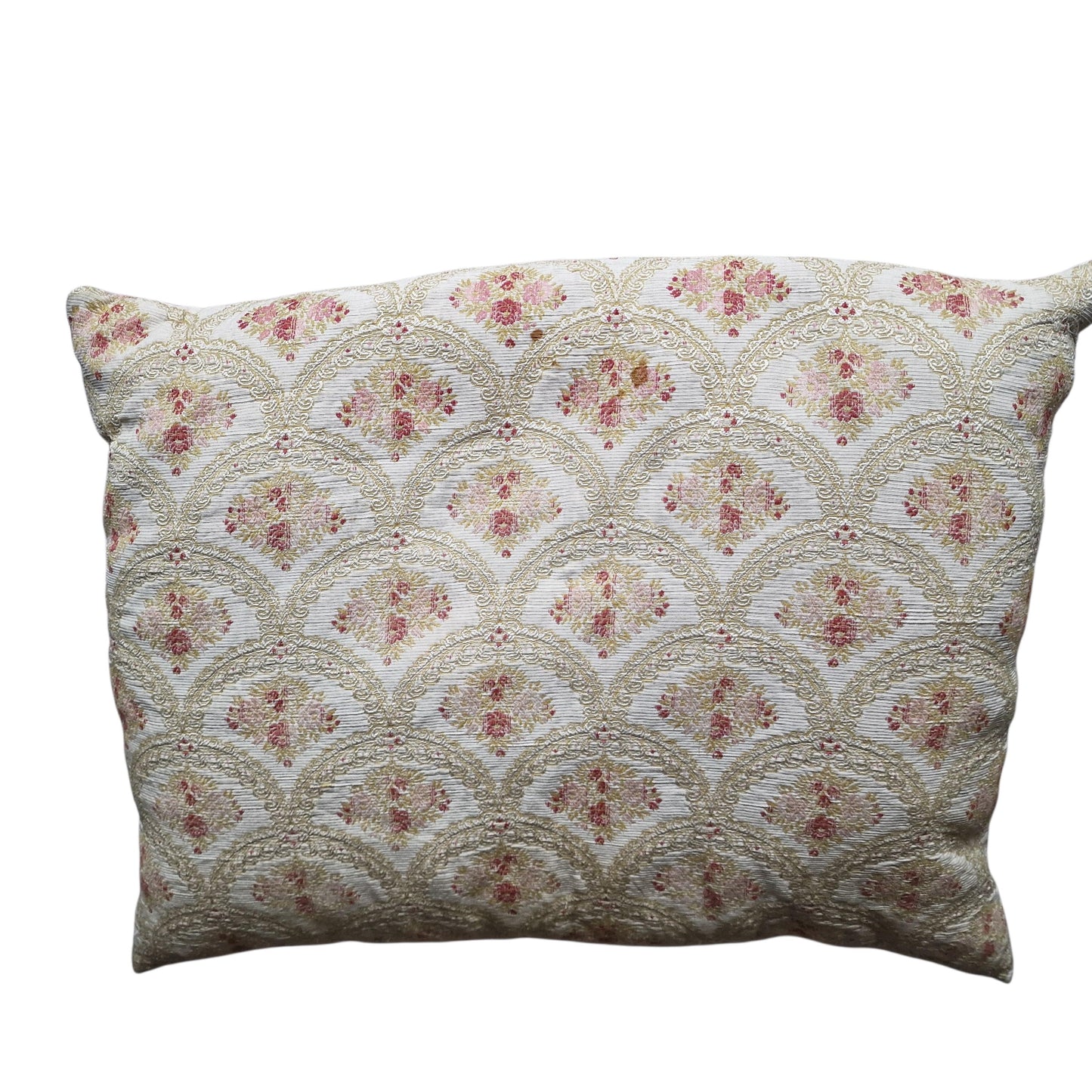 A set of 2 opulent victorian cushions, Sierkussens, filled feather, vintage cushion pillow gobelin