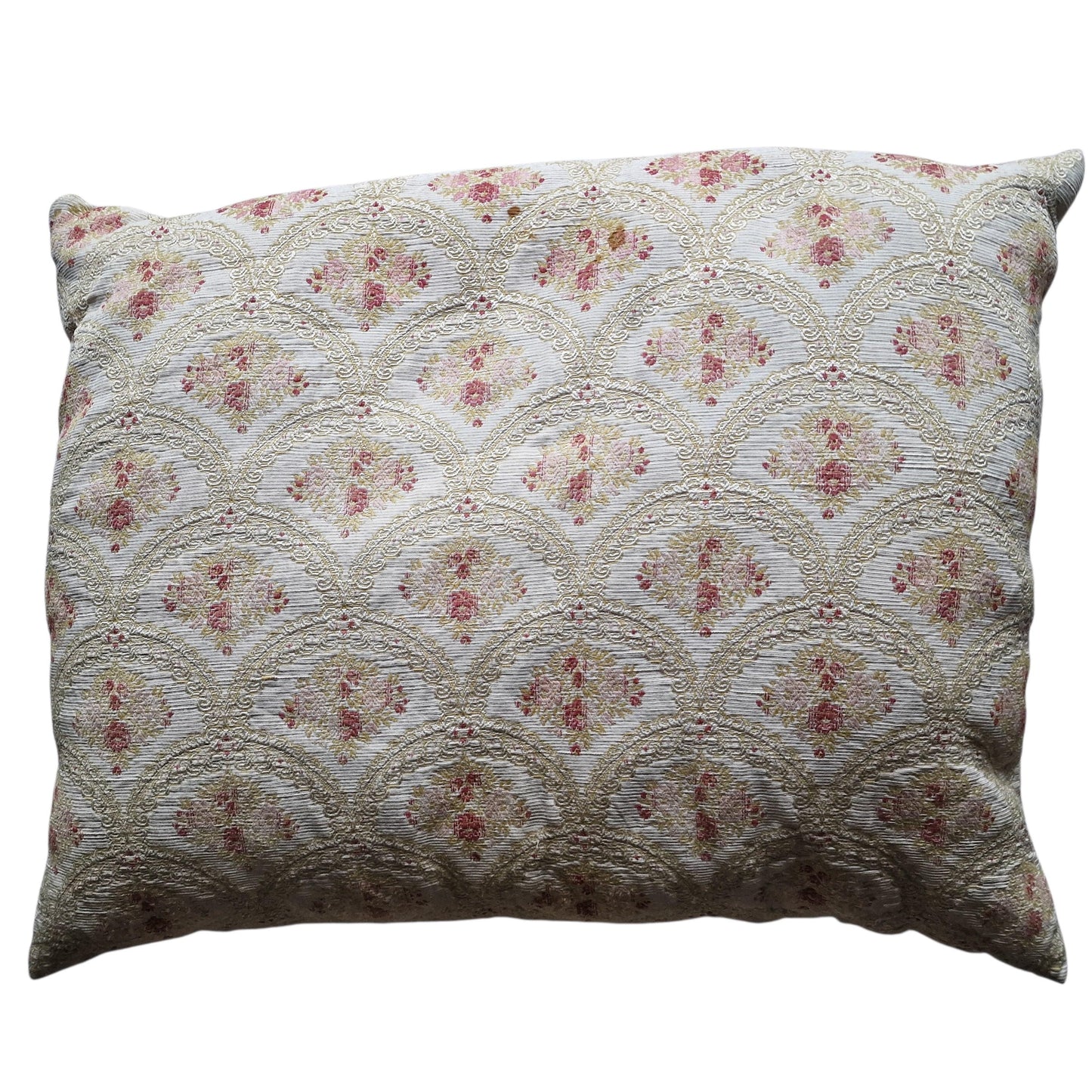 A set of 2 opulent victorian cushions, Sierkussens, filled feather, vintage cushion pillow gobelin