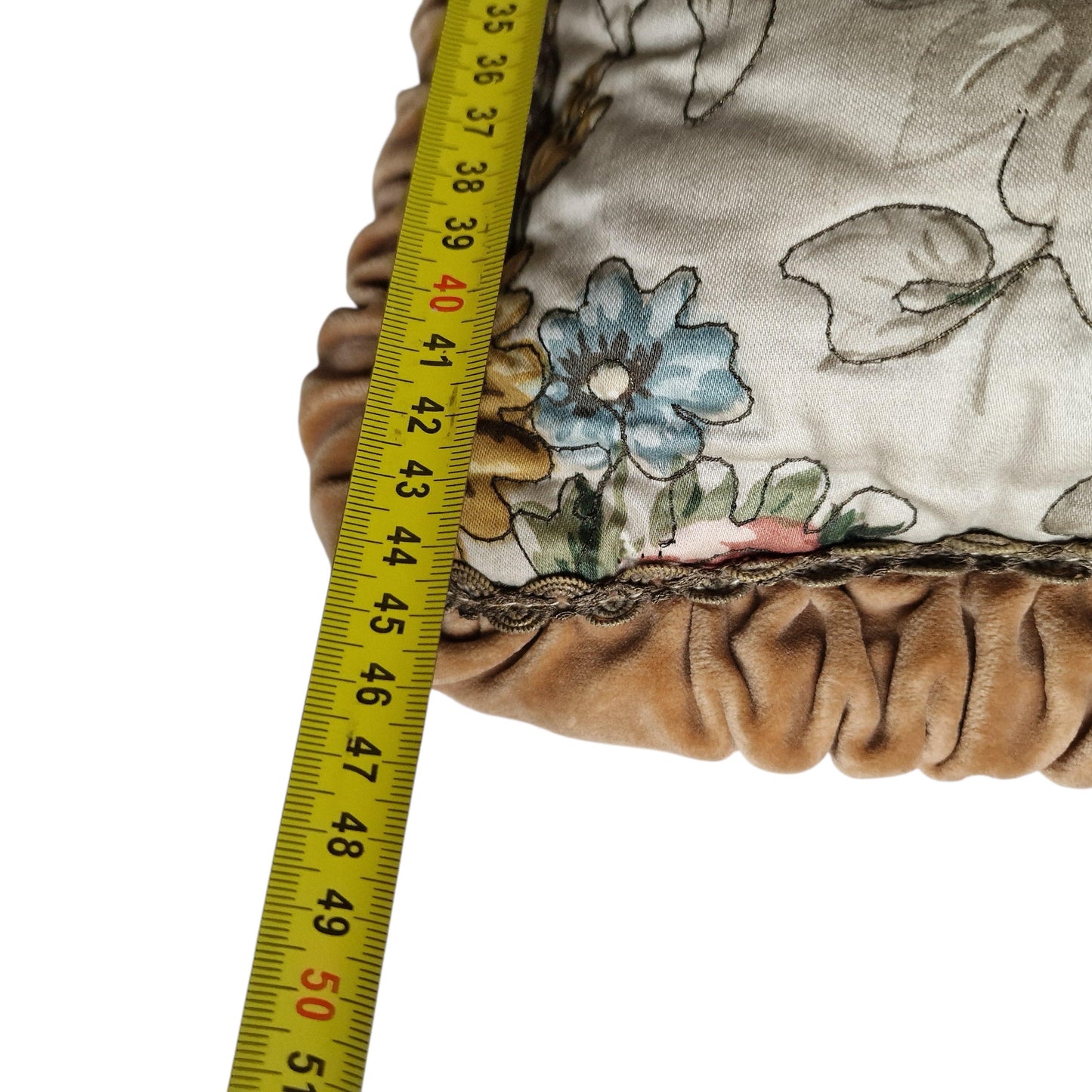 A set of 2 opulent victorian cushions, Sierkussens, filled feather, vintage cushion pillow gobelin