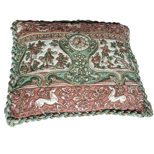 An opulent victorian cushion, Sierkussen, filled feather, vintage cushion pillow gobelin cottage huntinglodge fauteuil