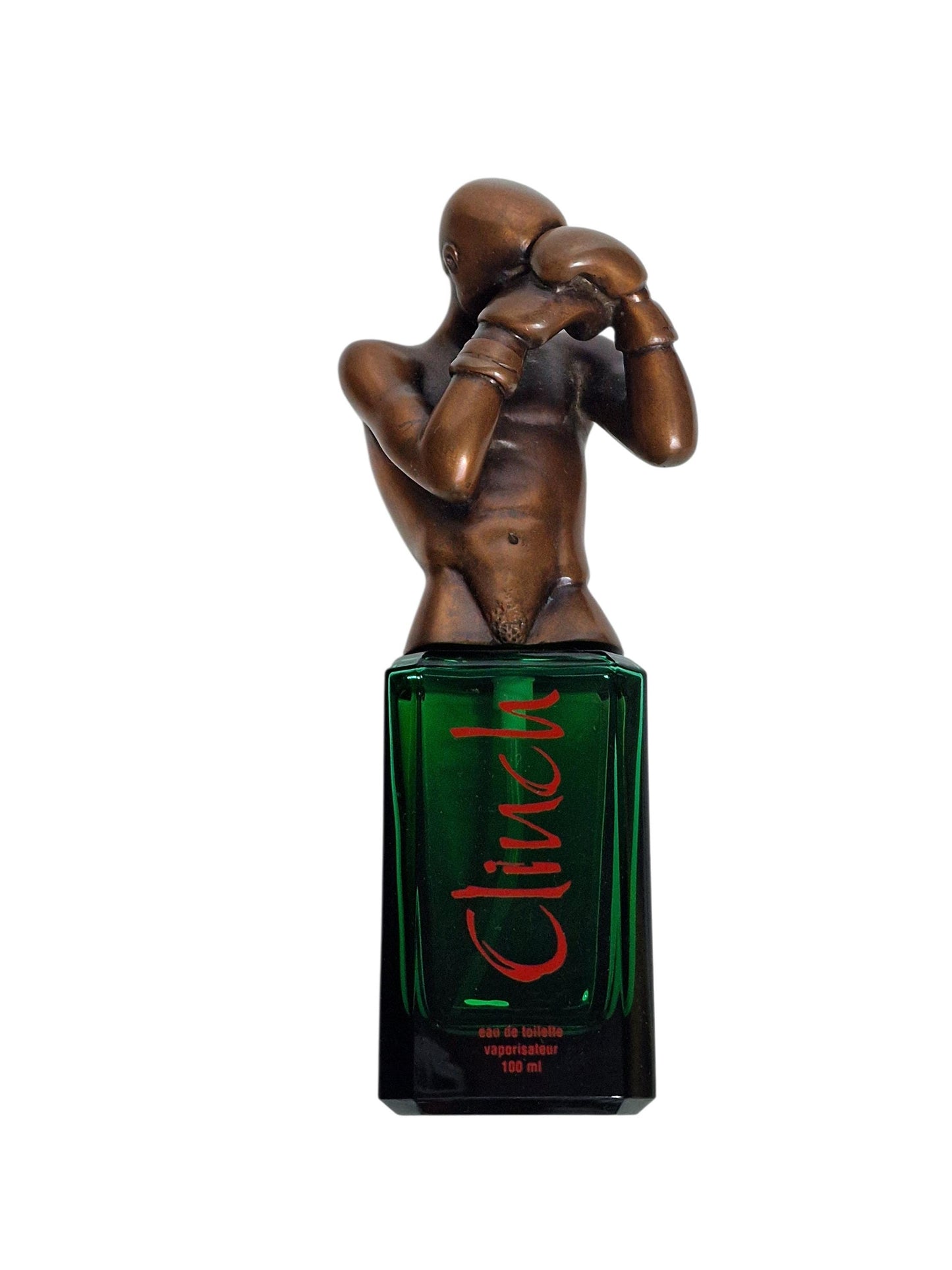 Bruno Bruni "Clinch" Perfume Bottle – Bronze Boxer Sculpture, Limited Edition