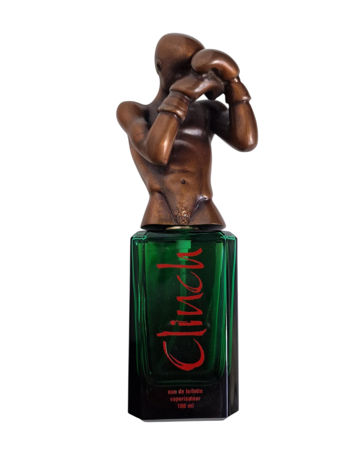Bruno Bruni "Clinch" Perfume Bottle – Bronze Boxer Sculpture, Limited Edition