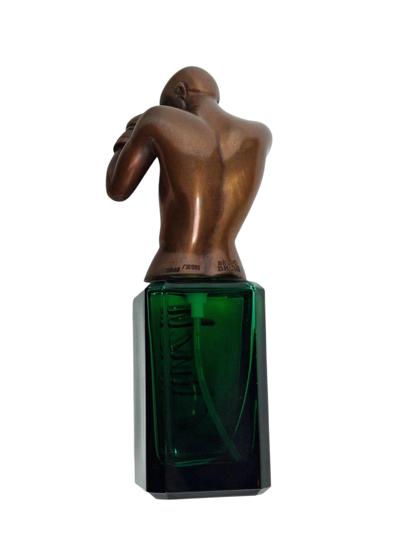 Bruno Bruni "Clinch" Perfume Bottle – Bronze Boxer Sculpture, Limited Edition