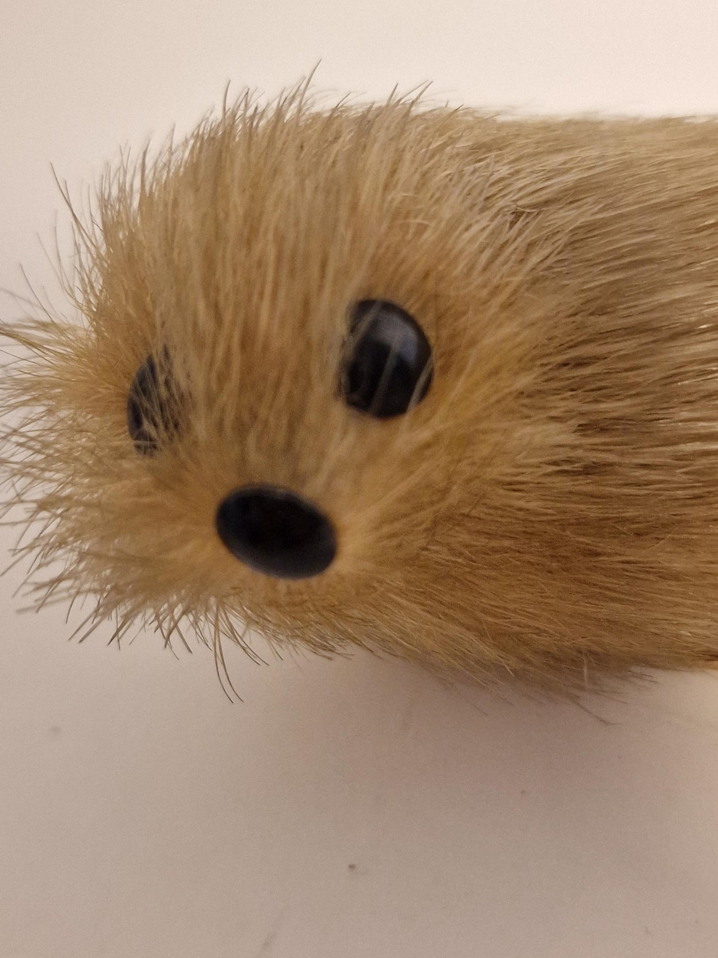 2 vintage beestjes met bont fur knuffel diertjes animal berlin mcm midcentury tourism