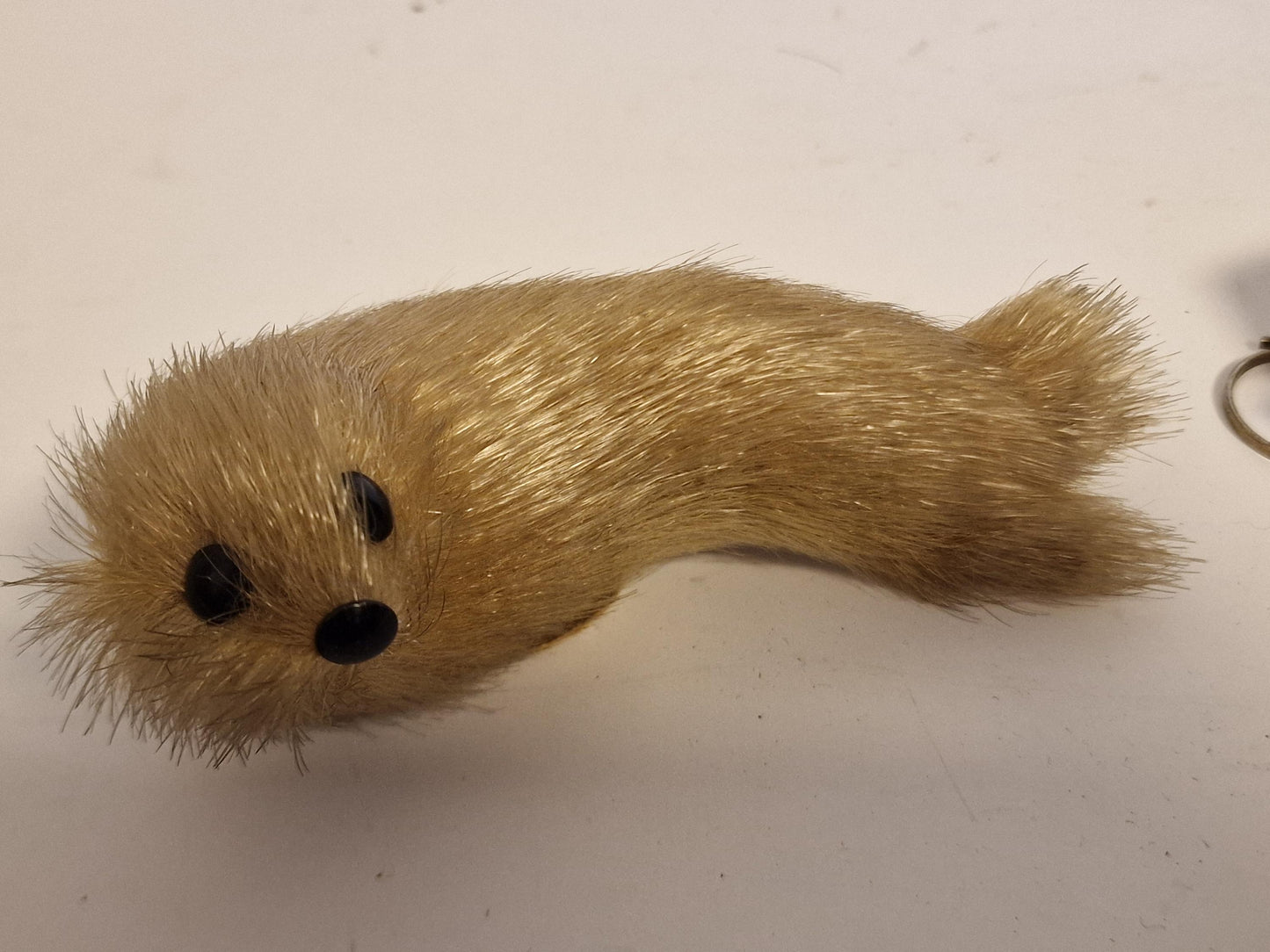 2 vintage beestjes met bont fur knuffel diertjes animal berlin mcm midcentury tourism