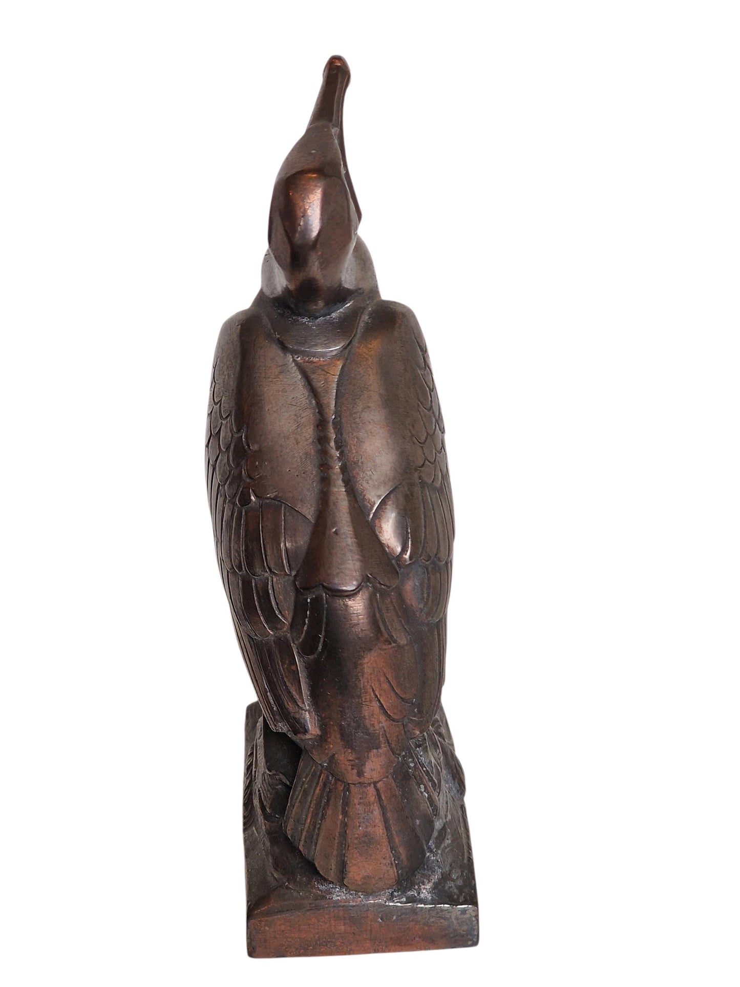 Maurice Frecourt (1890 - 1961) - Pelican. Bronze kubism french figurine antique, signed by artist