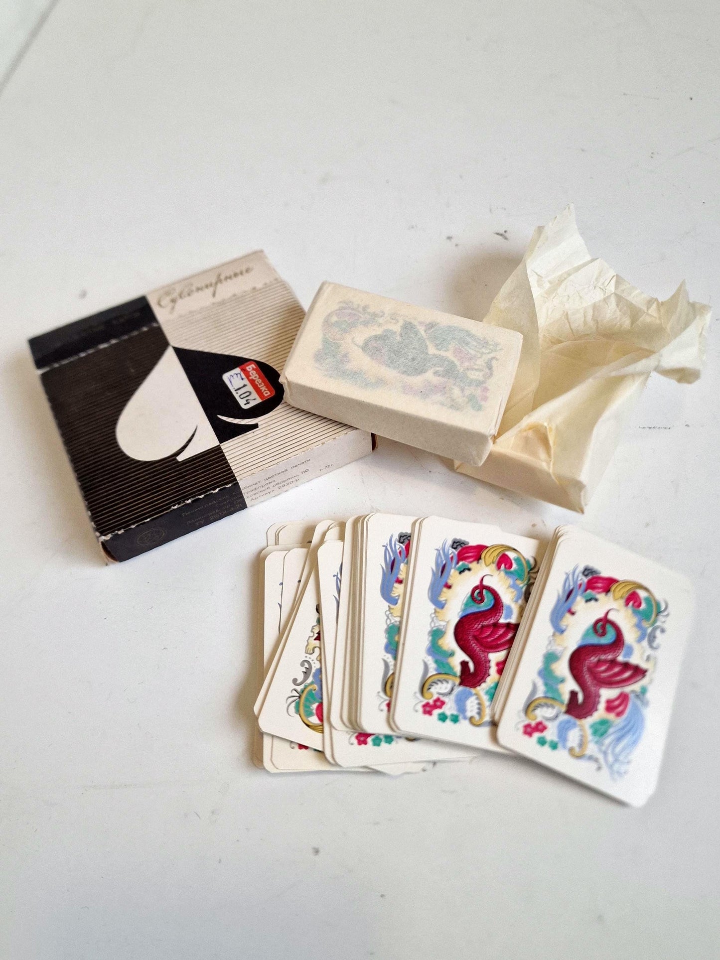 Vintage Russian Playing Cards, Unused Collectible Deck