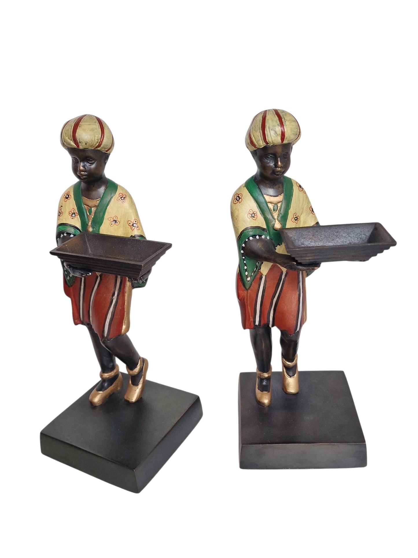 Cold painted bronze, Belle Epoque, Orientalist, moor, figurines or bookends