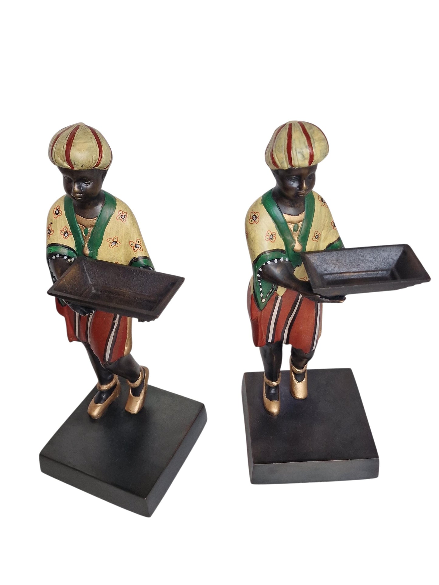 Cold painted bronze, Belle Epoque, Orientalist, moor, figurines or bookends