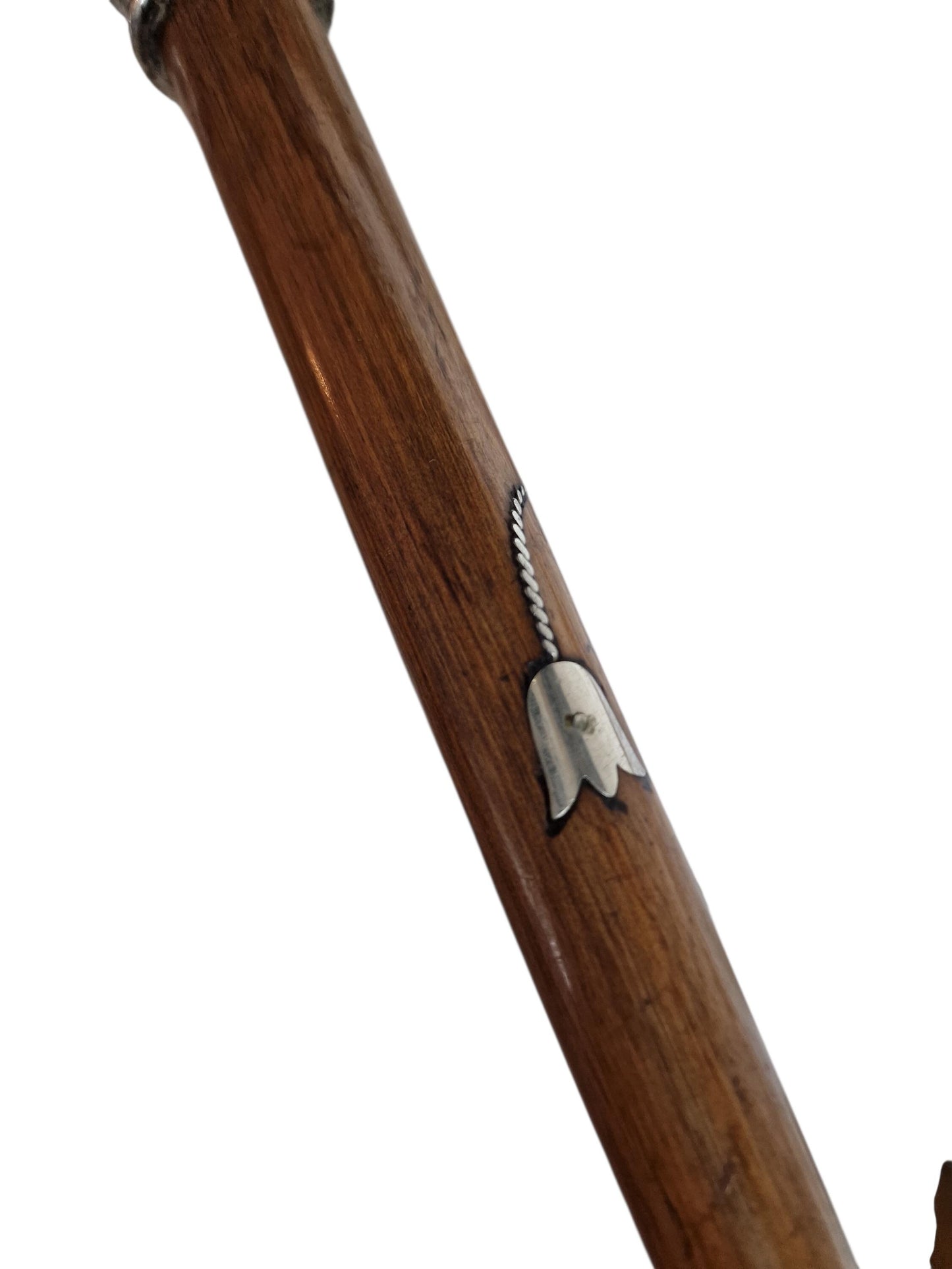 Antique Engraved Silver Walking Cane, Antwerp Belgium