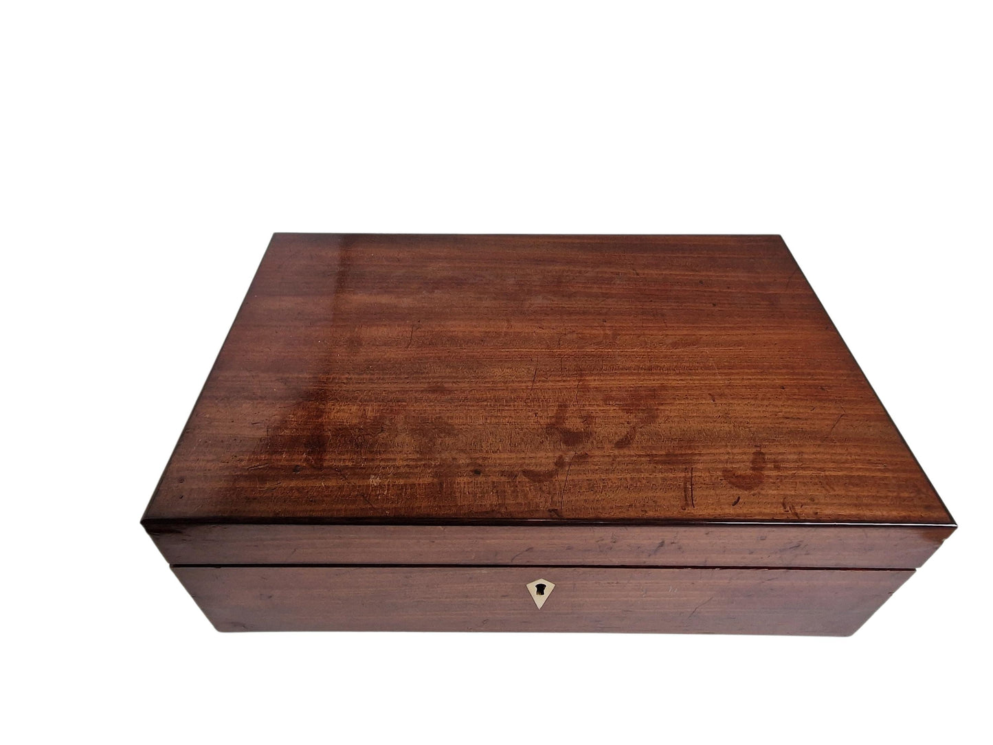 Antique Mahogany Writing Box - 19th Century English Instrument Box