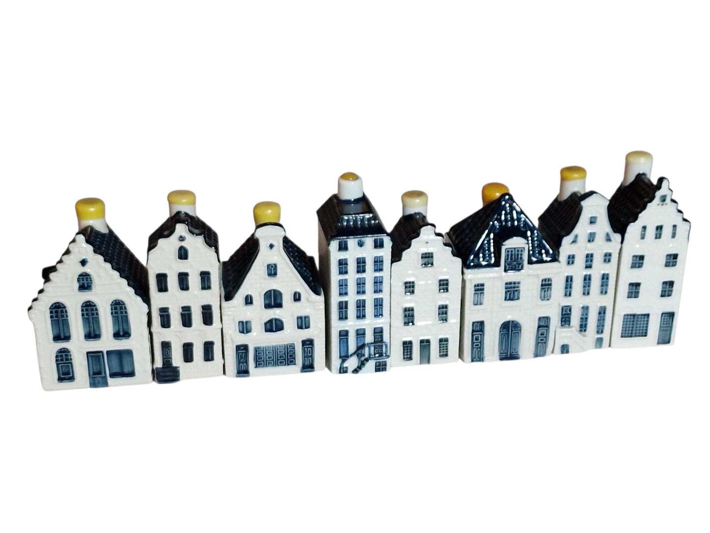 KLM Amsterdam Canal Houses, Hand Painted Porcelain Collectible Dutch grachtenpandjes