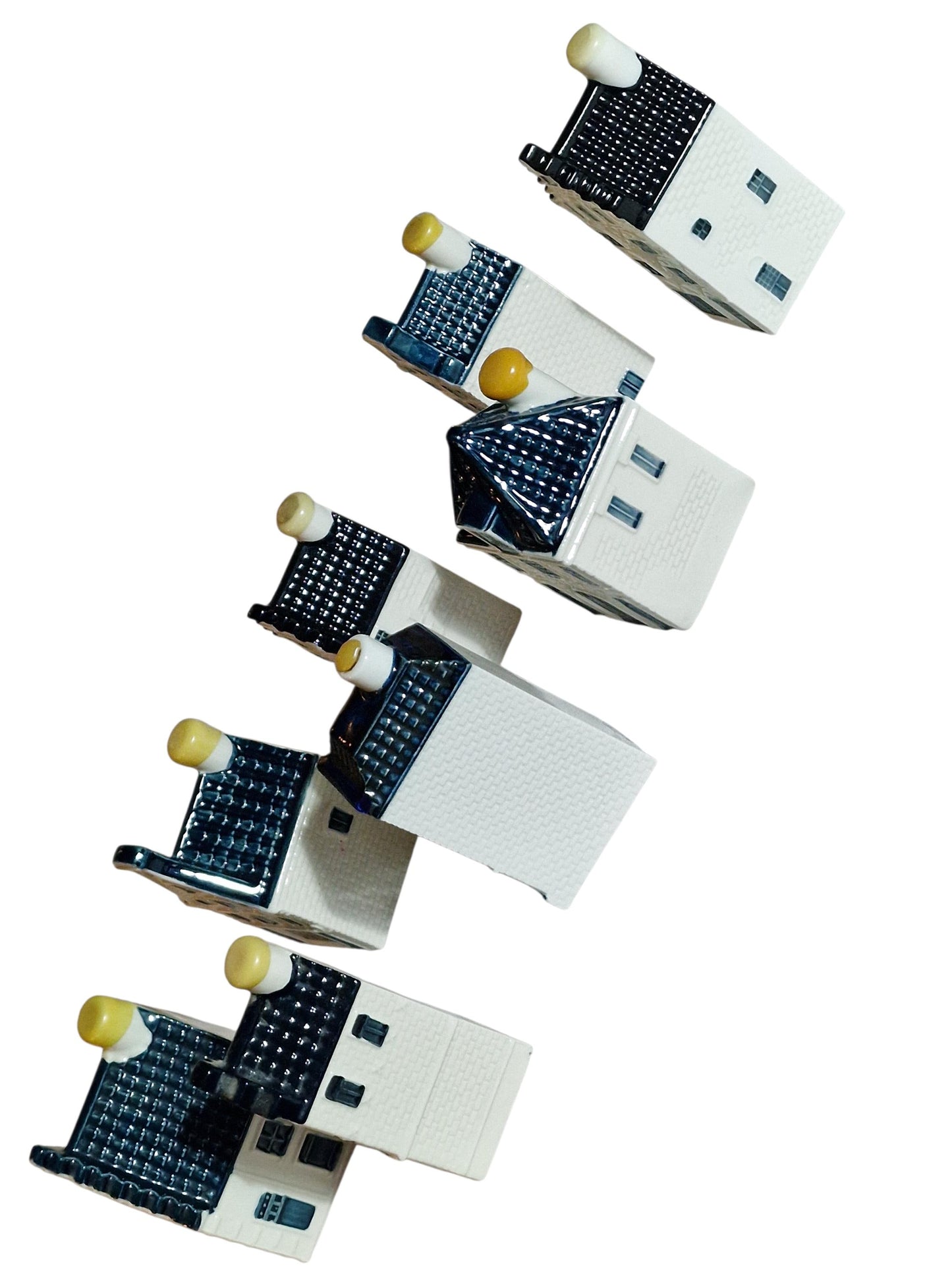 KLM Amsterdam Canal Houses, Hand Painted Porcelain Collectible Dutch grachtenpandjes